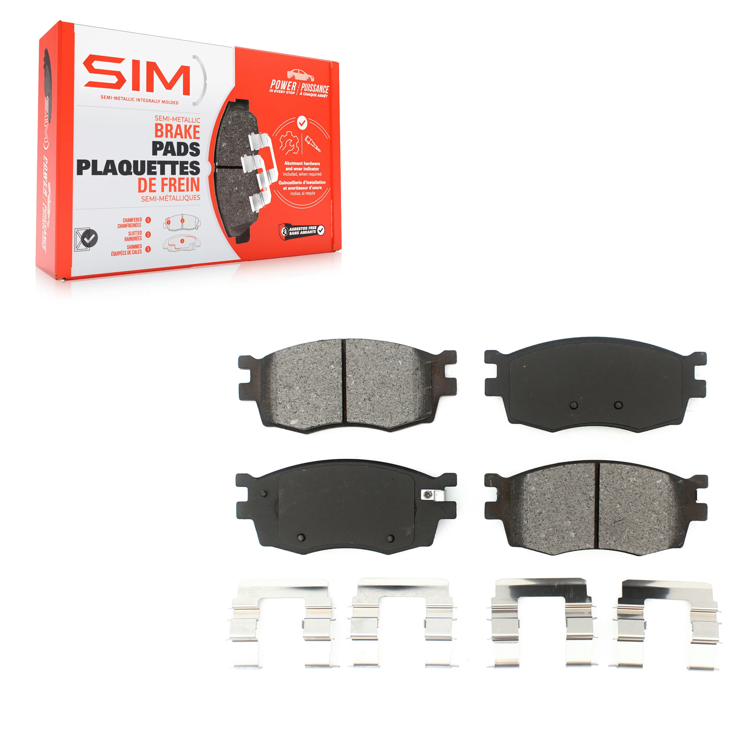 SIM - SIM-1156 - Front Disc Brake Pad image 1
