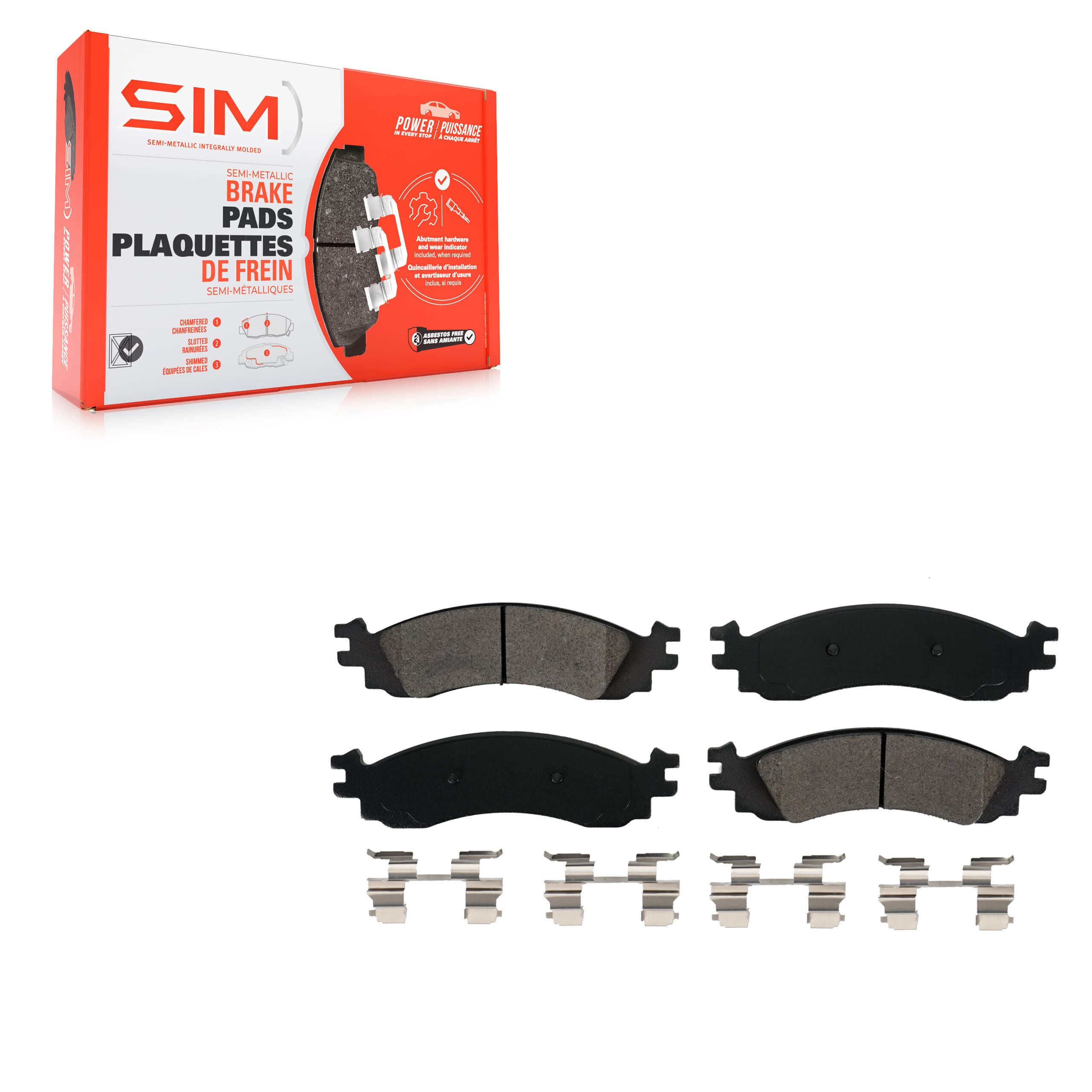 SIM - SIM-1158 - Front Disc Brake Pad image 1