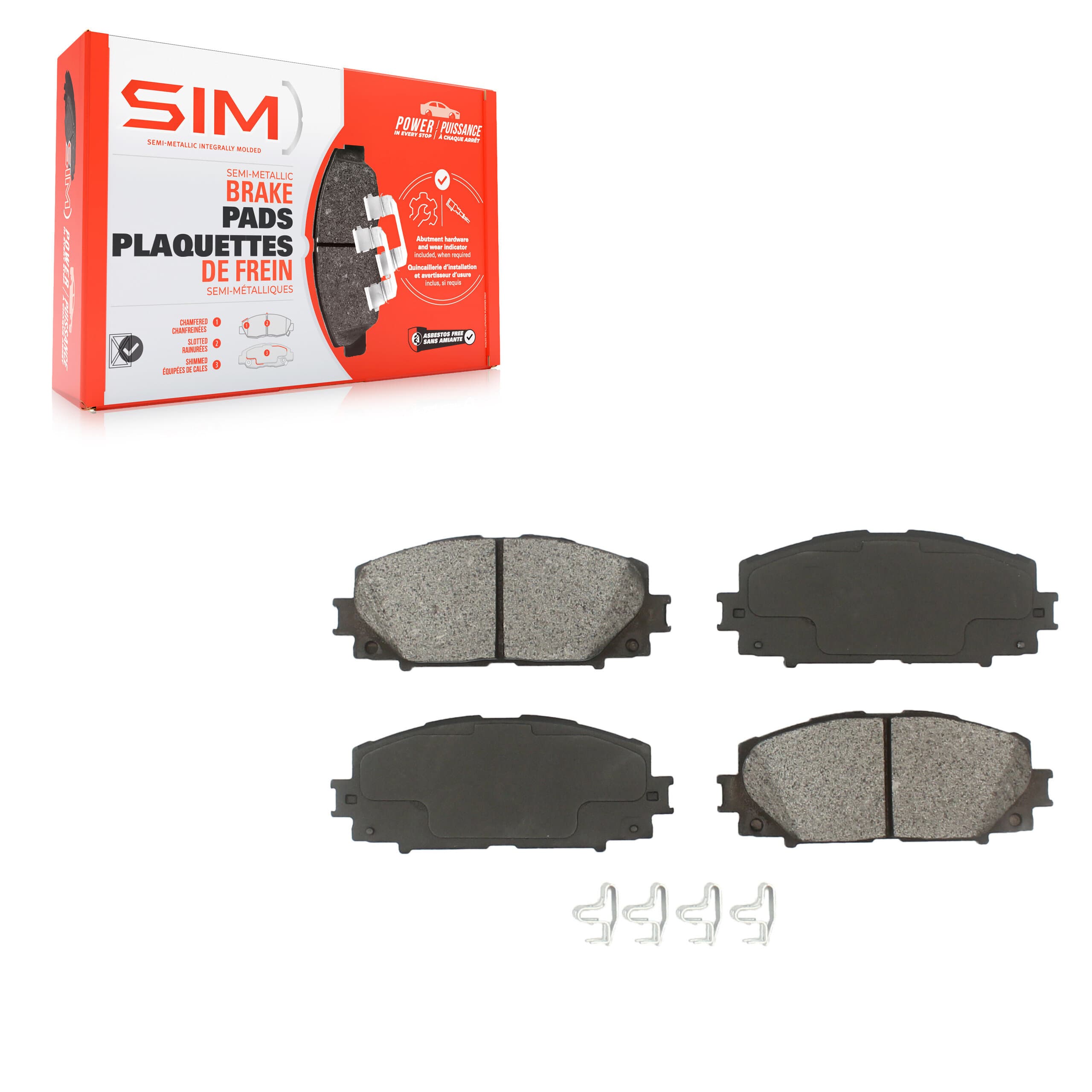 SIM - SIM-1184 - Front Disc Brake Pad image 1