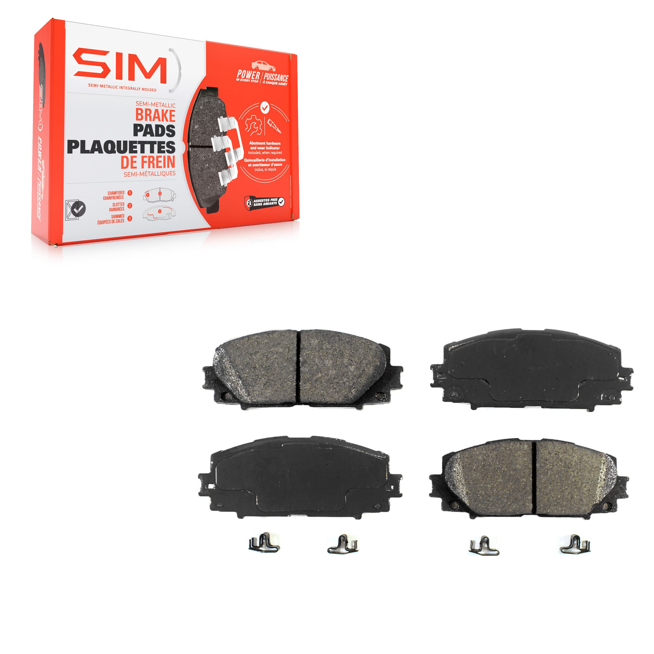 SIM - SIM-1184A - Front Disc Brake Pad image 1