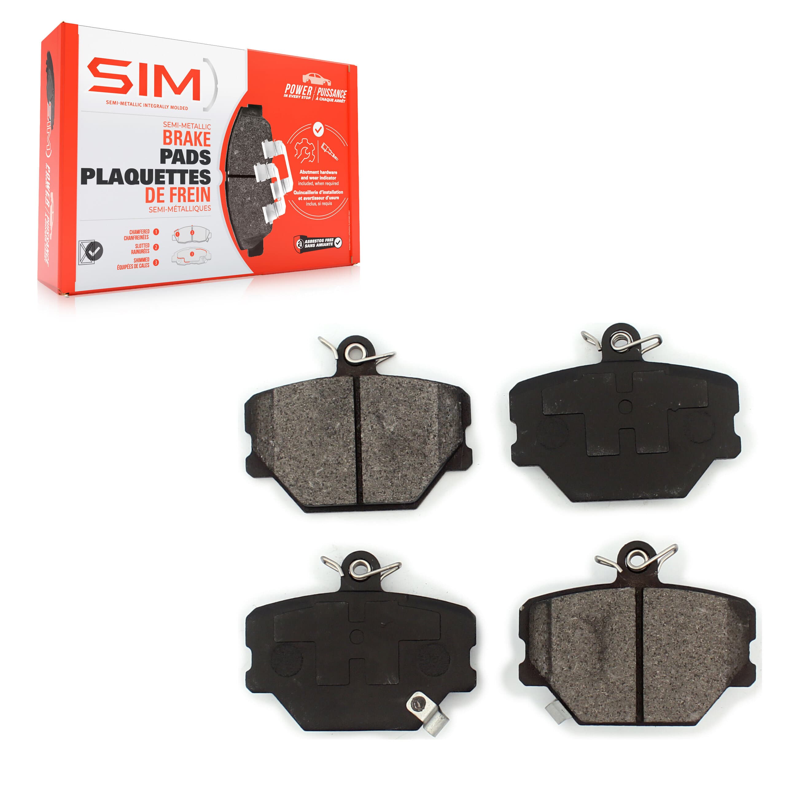 SIM - SIM-1252 - Front Disc Brake Pad image 1