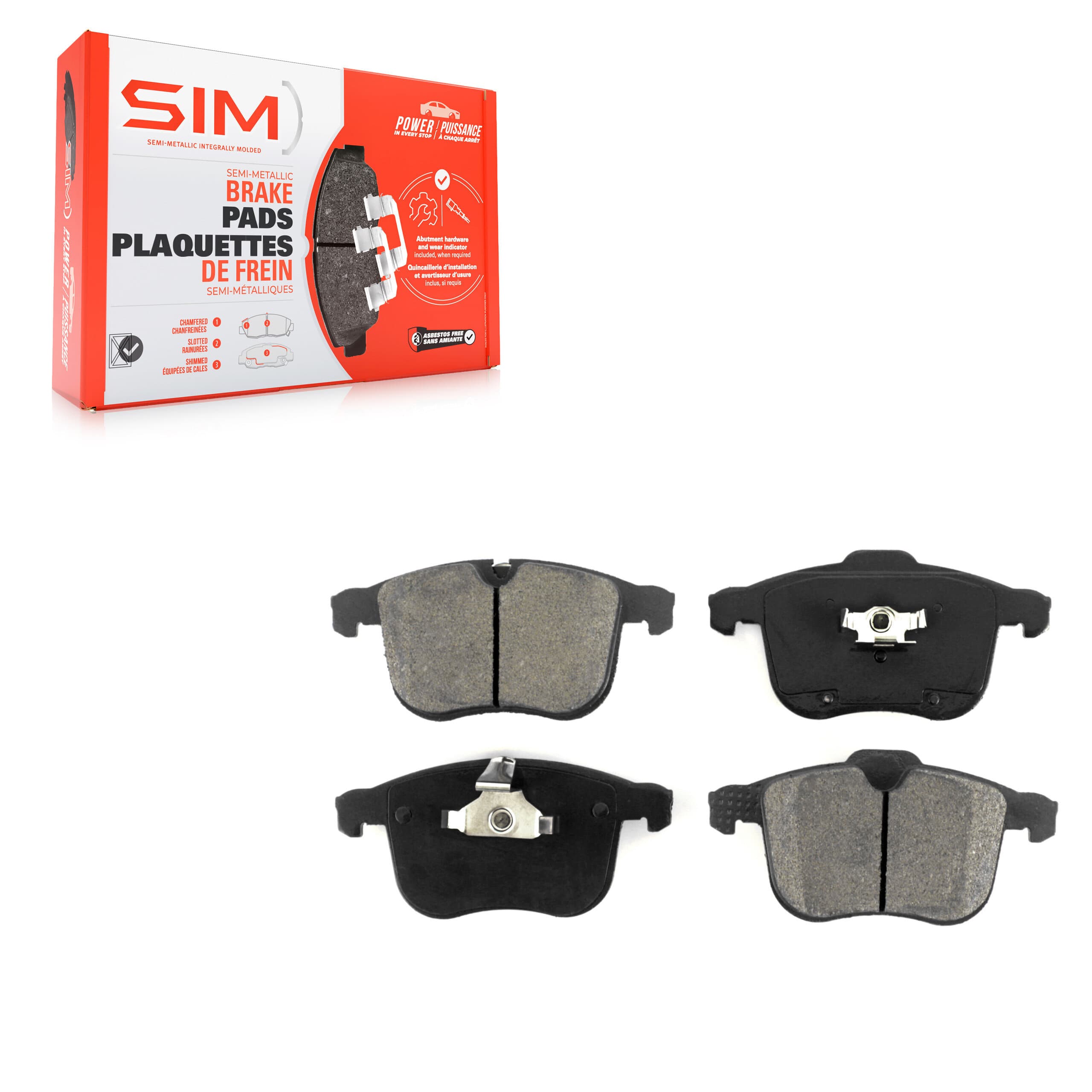 SIM - SIM-1257 - Front Disc Brake Pad image 1