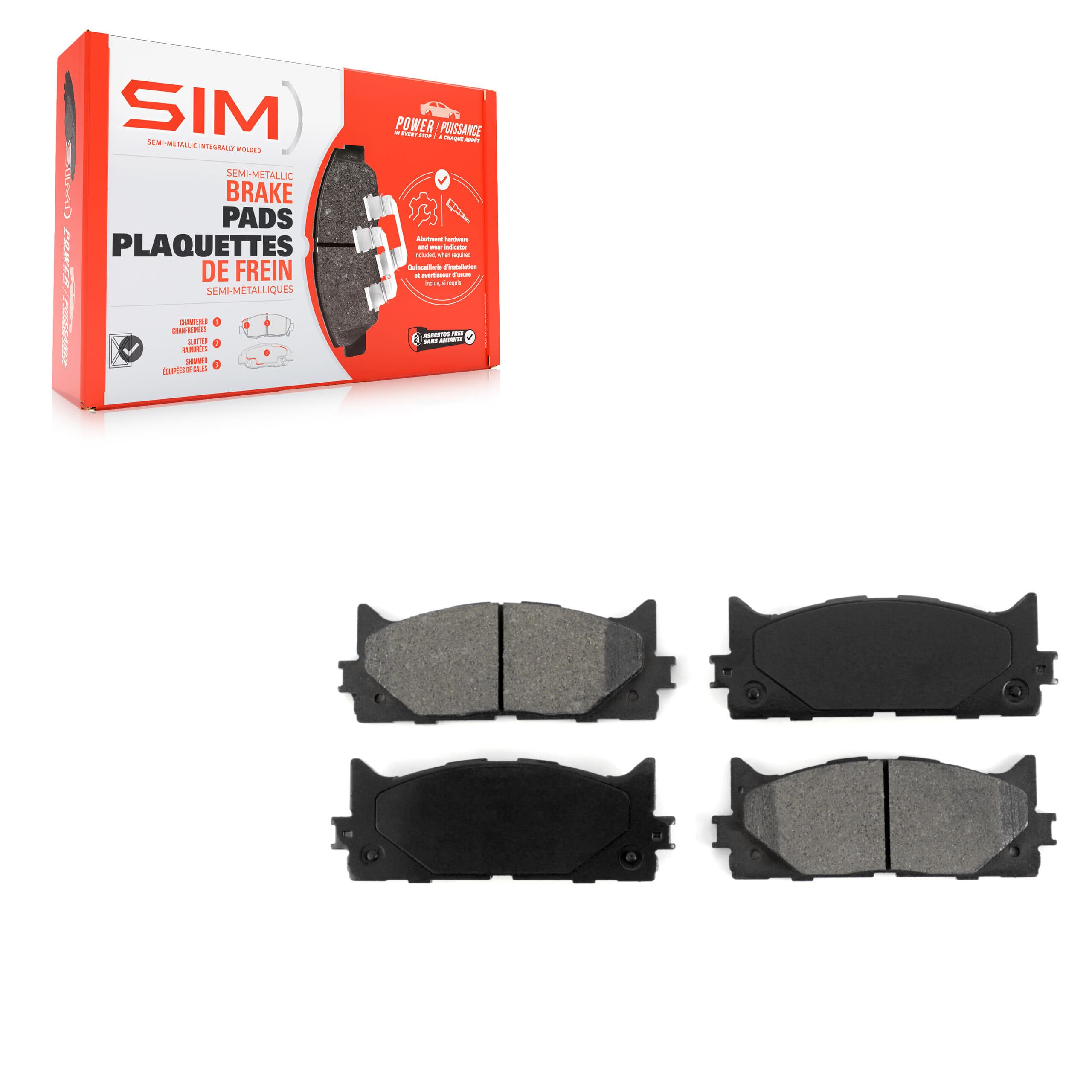 SIM - SIM-1293 - Front Disc Brake Pad image 1