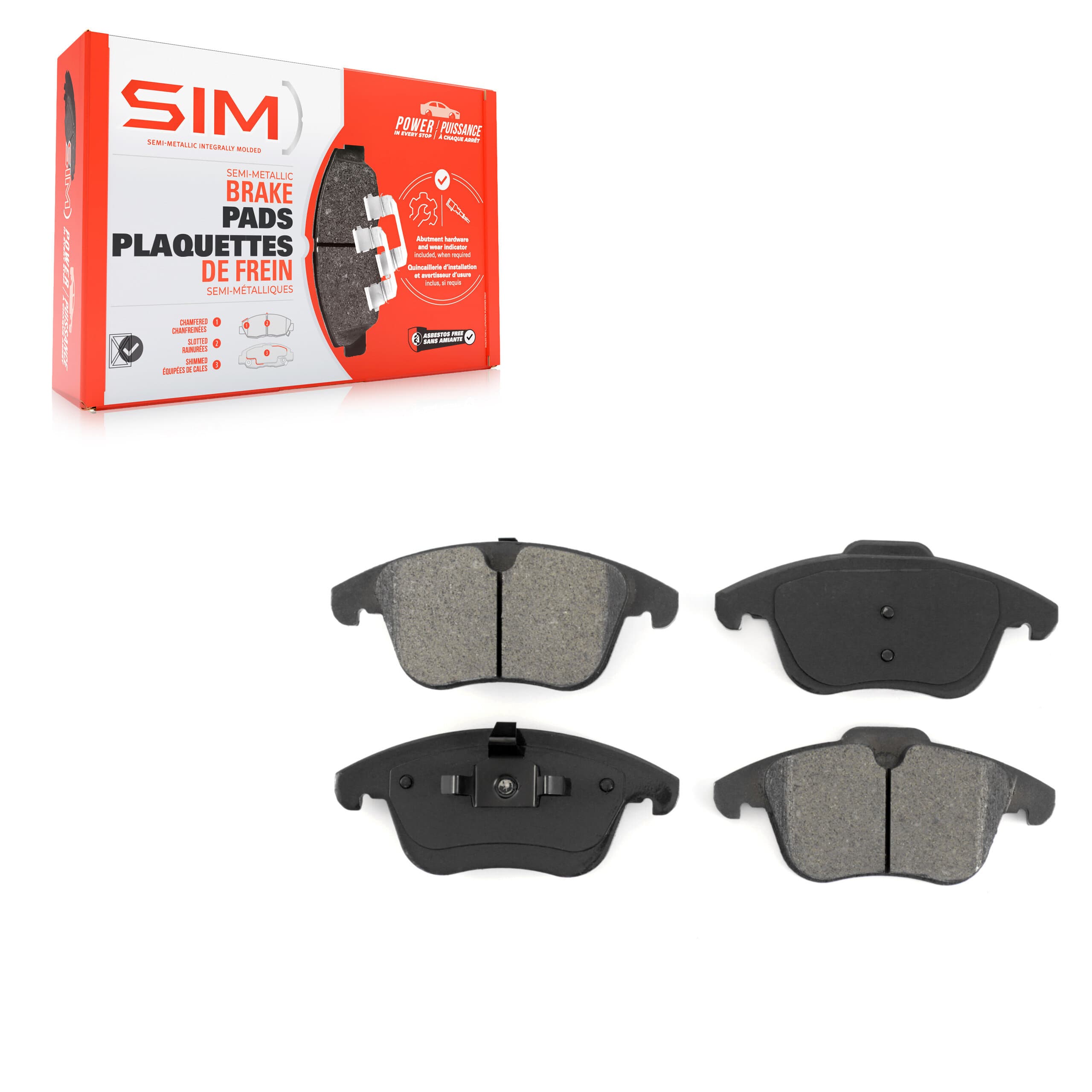 SIM - SIM-1306 - Front Disc Brake Pad image 1