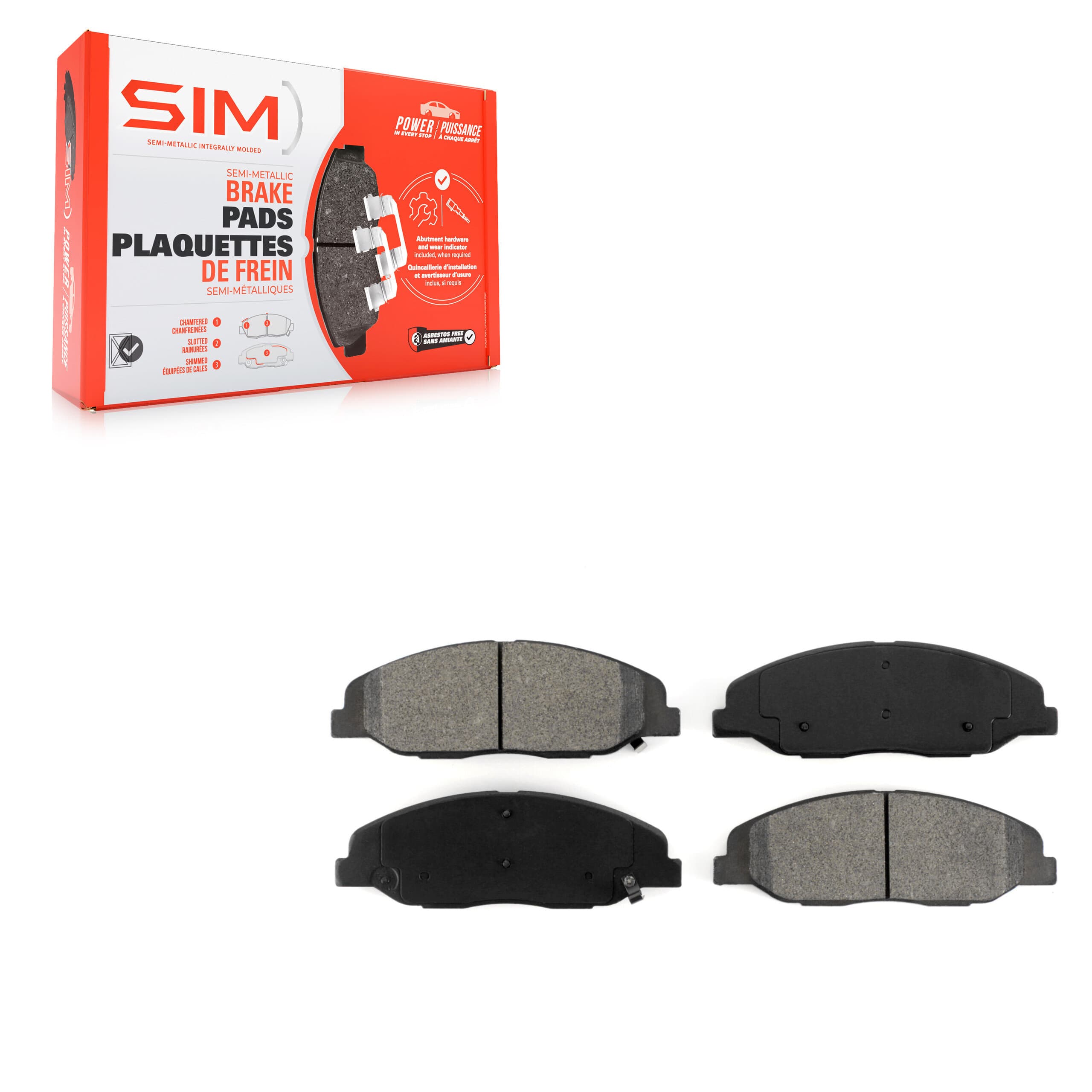 SIM - SIM-1332 - Front Disc Brake Pad image 1