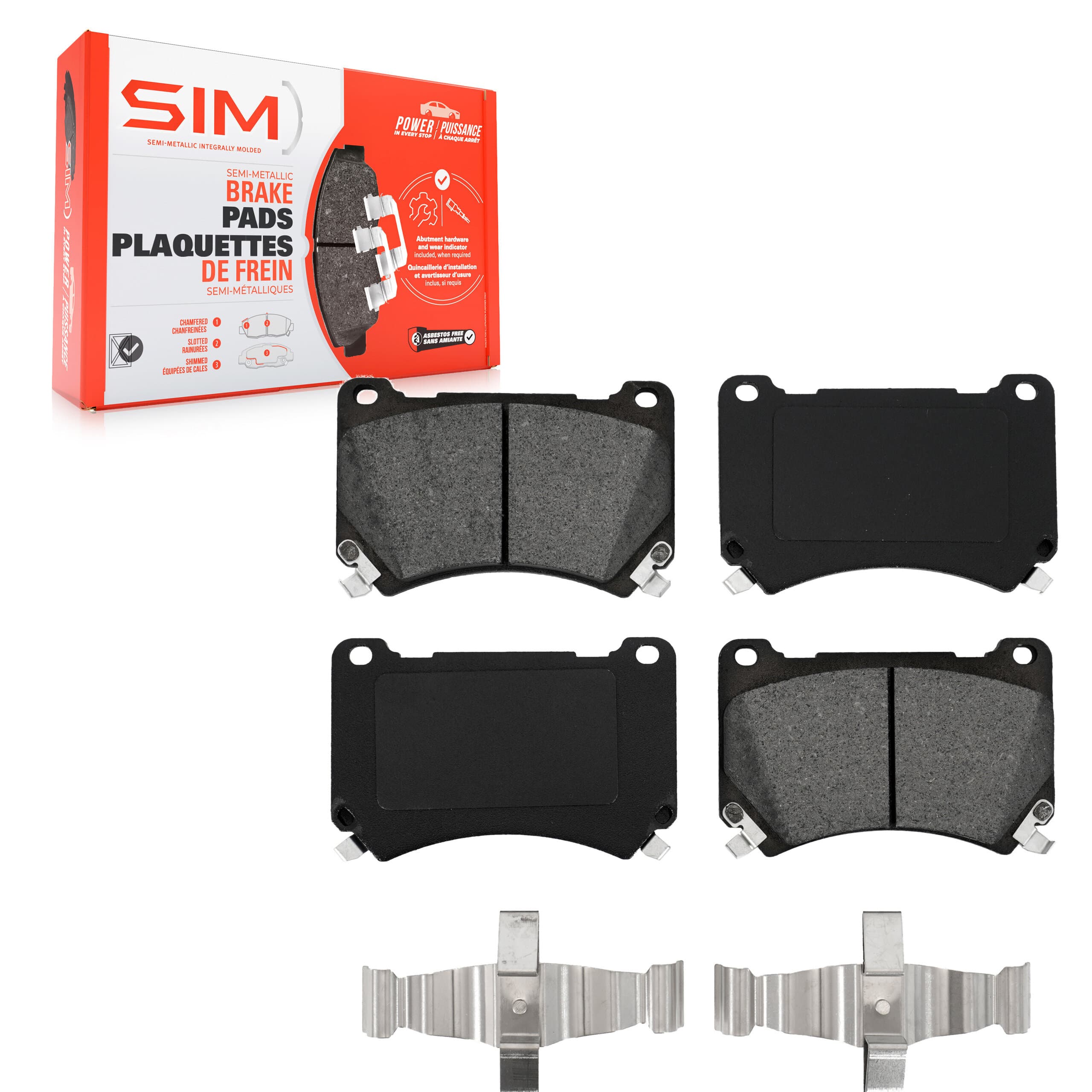 SIM - SIM-1396 - Front Disc Brake Pad image 1