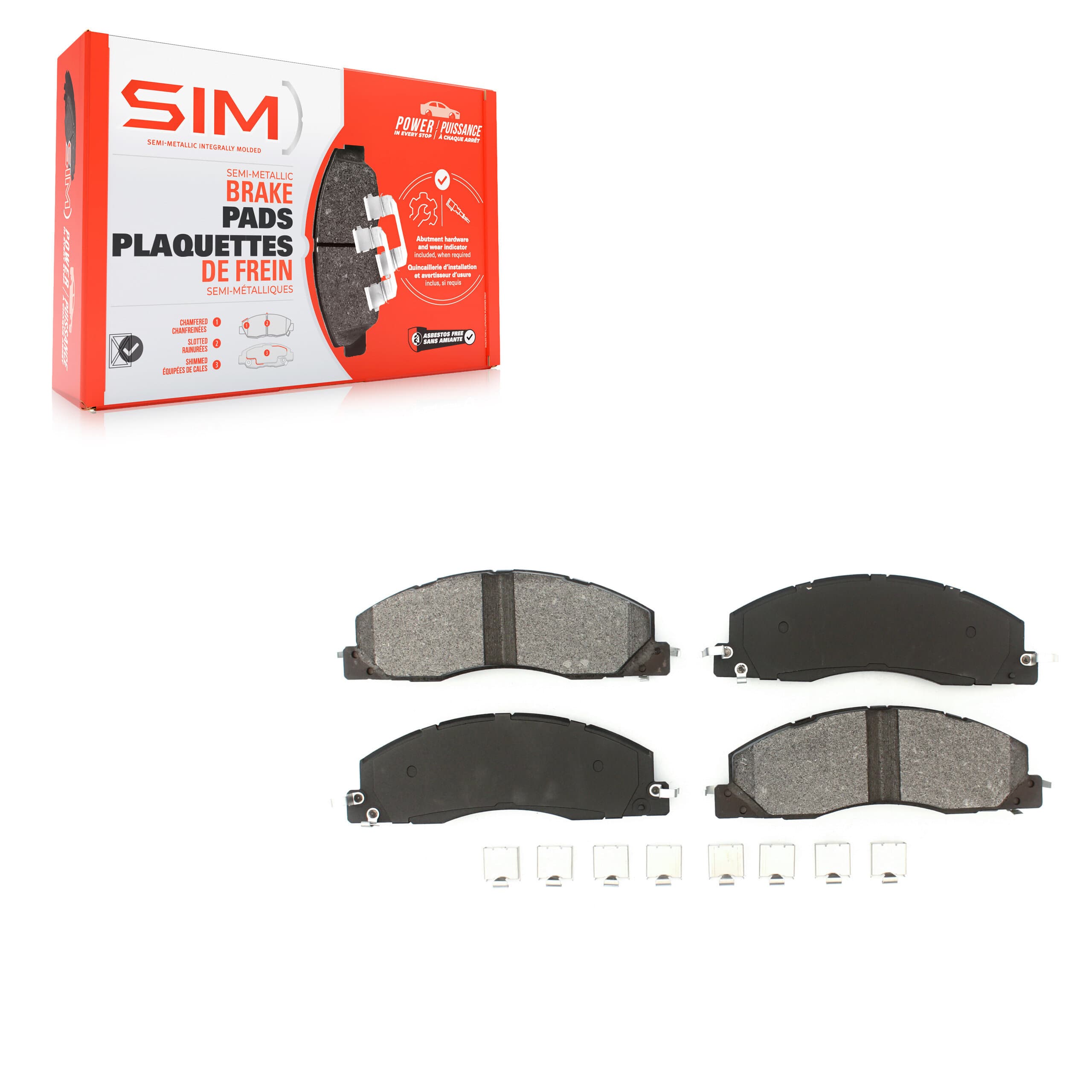 SIM - SIM-1399 - Front Disc Brake Pad image 1