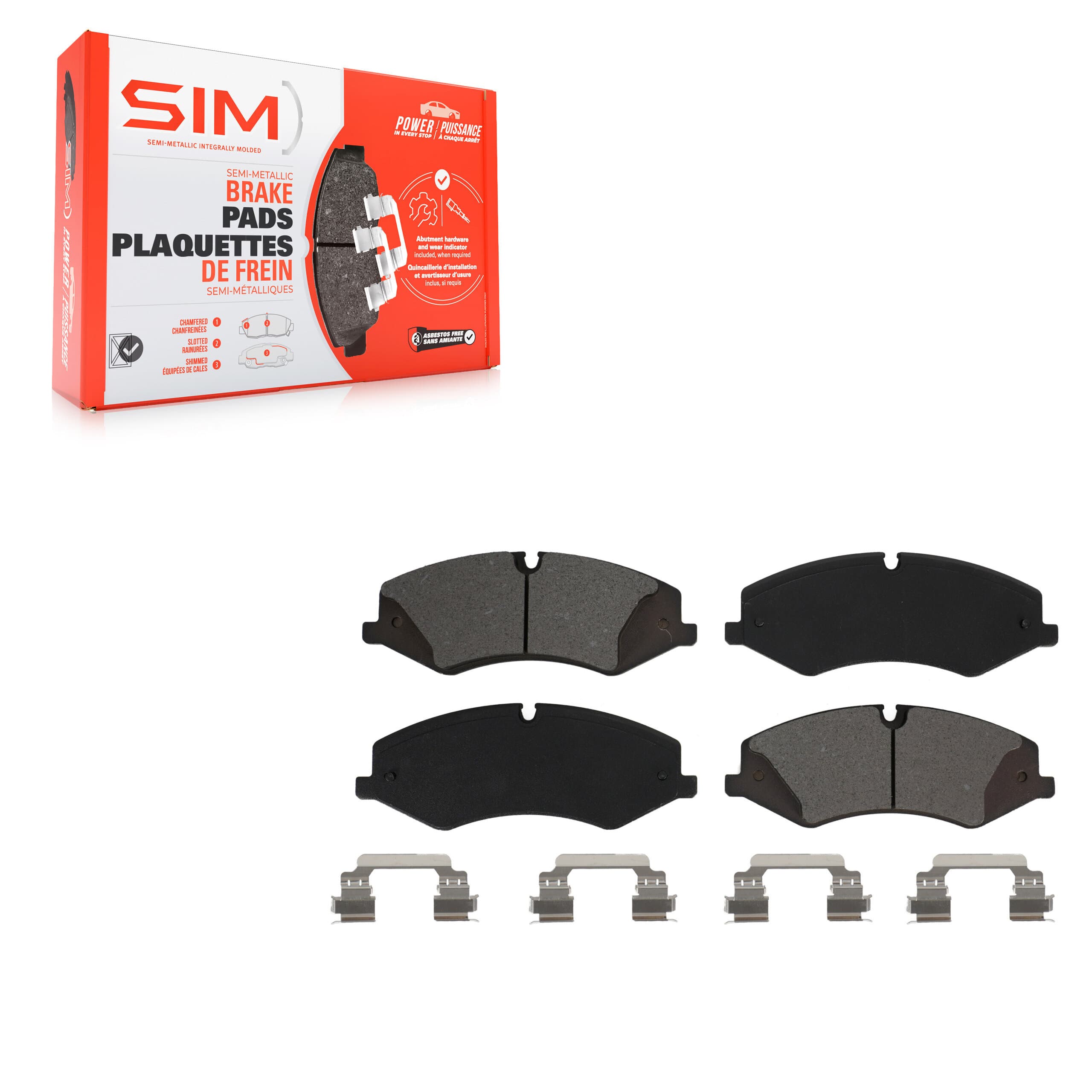 SIM - SIM-1425 - Front Disc Brake Pad image 1