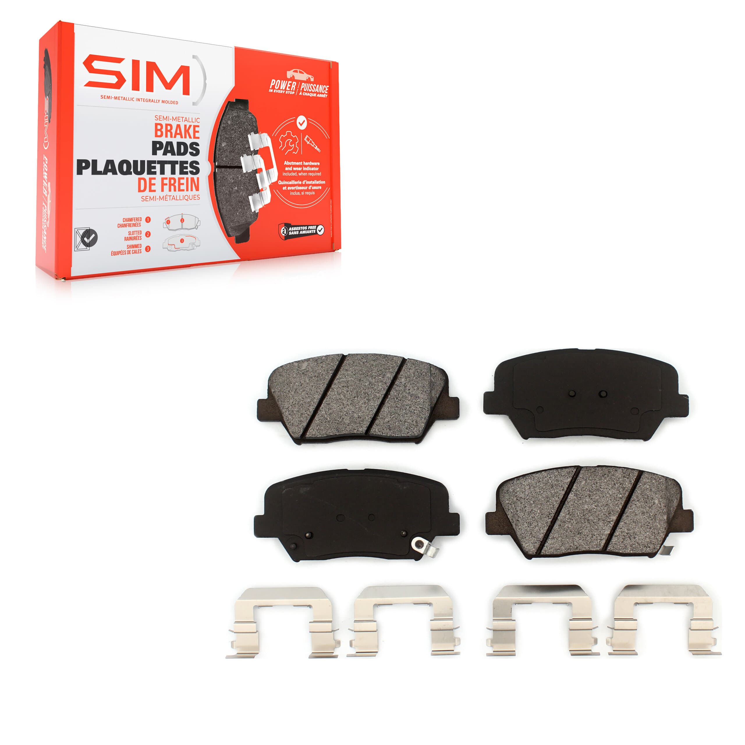 SIM - SIM-1432 - Front Disc Brake Pad image 1