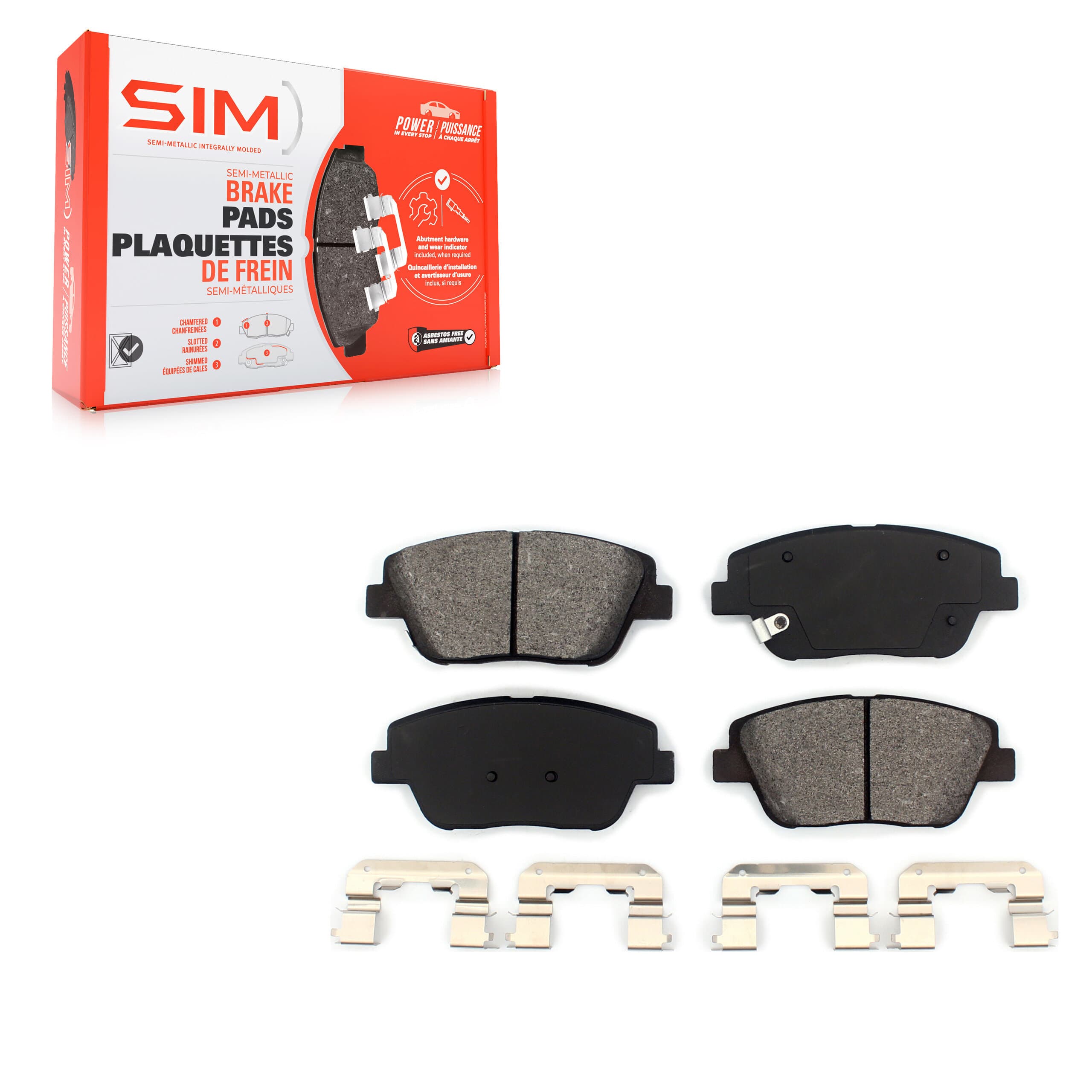 SIM - SIM-1444 - Front Disc Brake Pad image 1