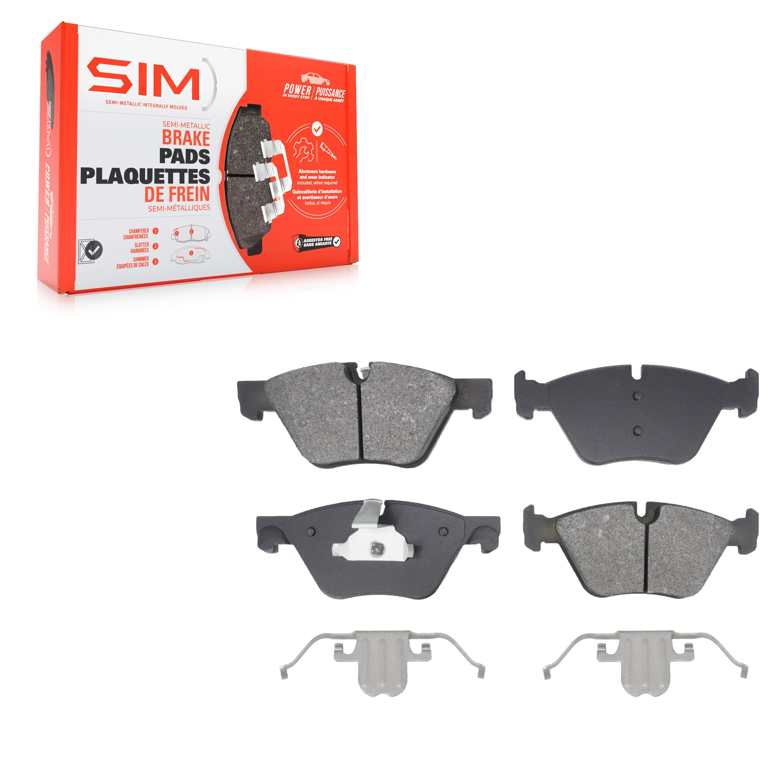 SIM - SIM-1504 - Front Disc Brake Pad image 1