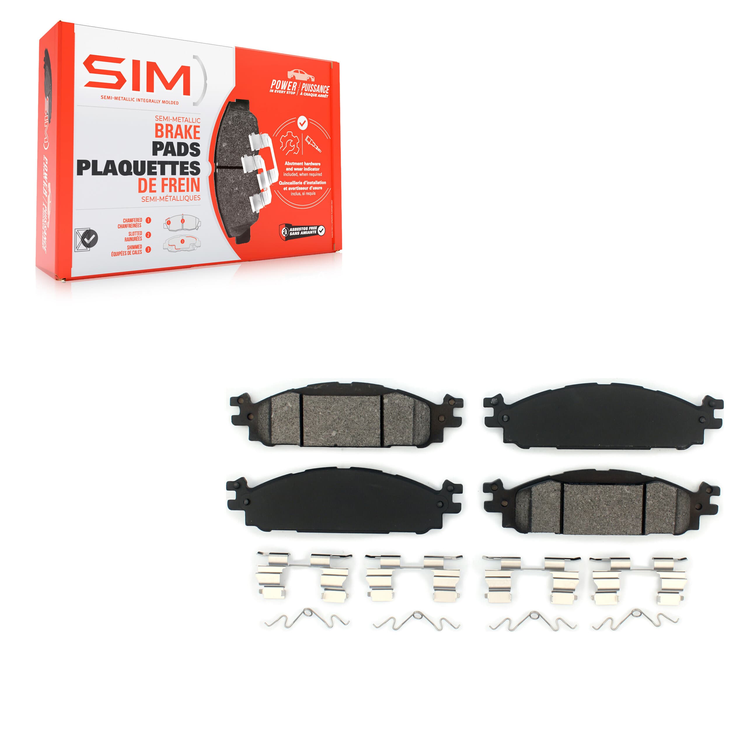 SIM - SIM-1508 - Front Disc Brake Pad image 1