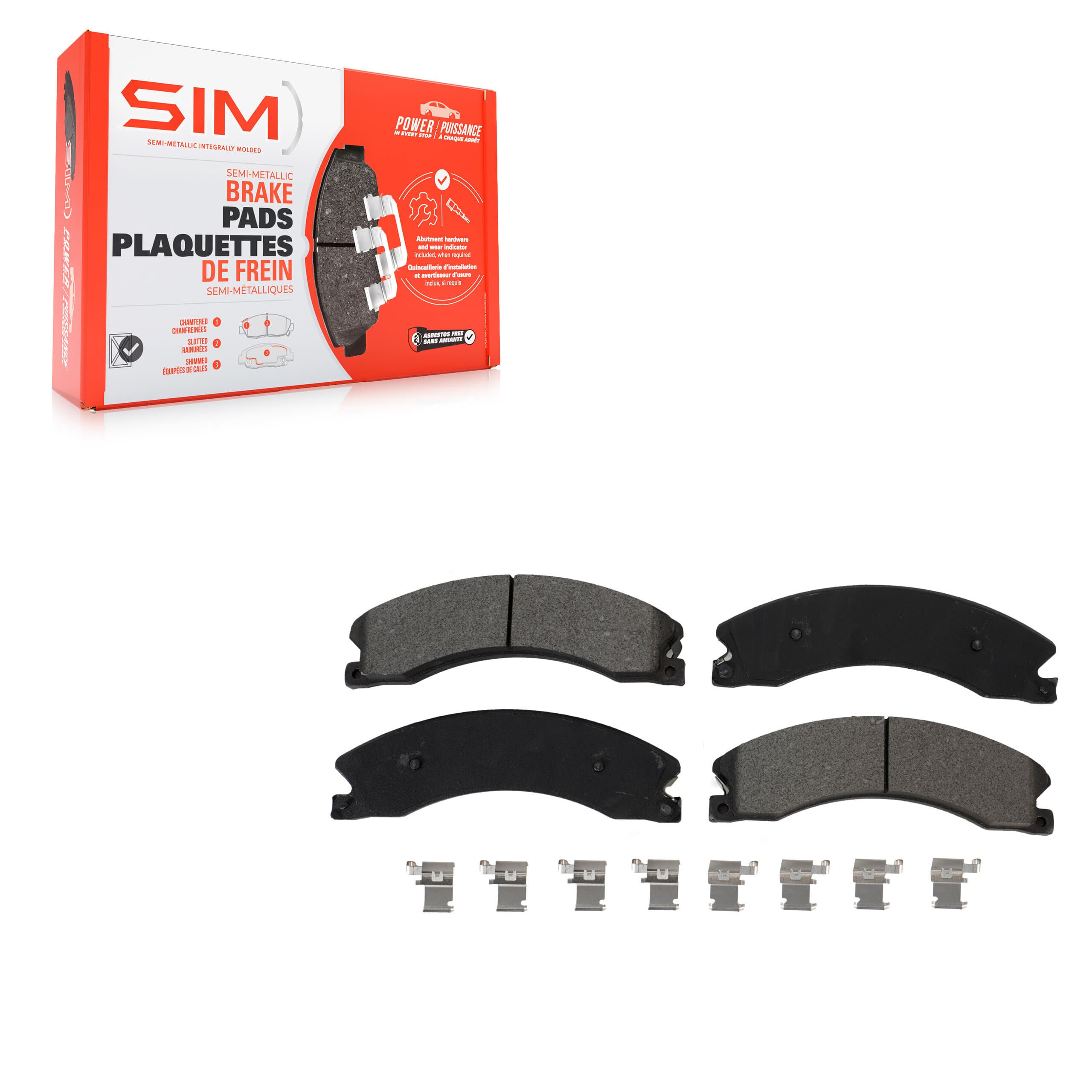SIM - SIM-1565A - Rear Disc Brake Pad image 1