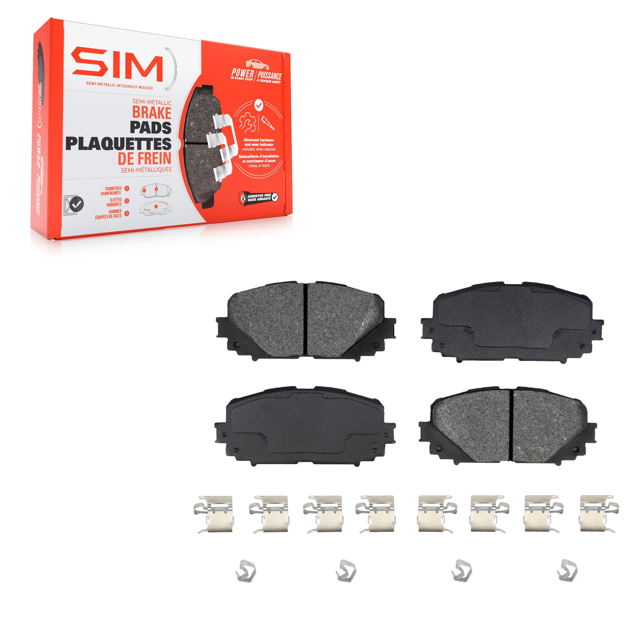 SIM - SIM-1628 - Front Disc Brake Pad image 1