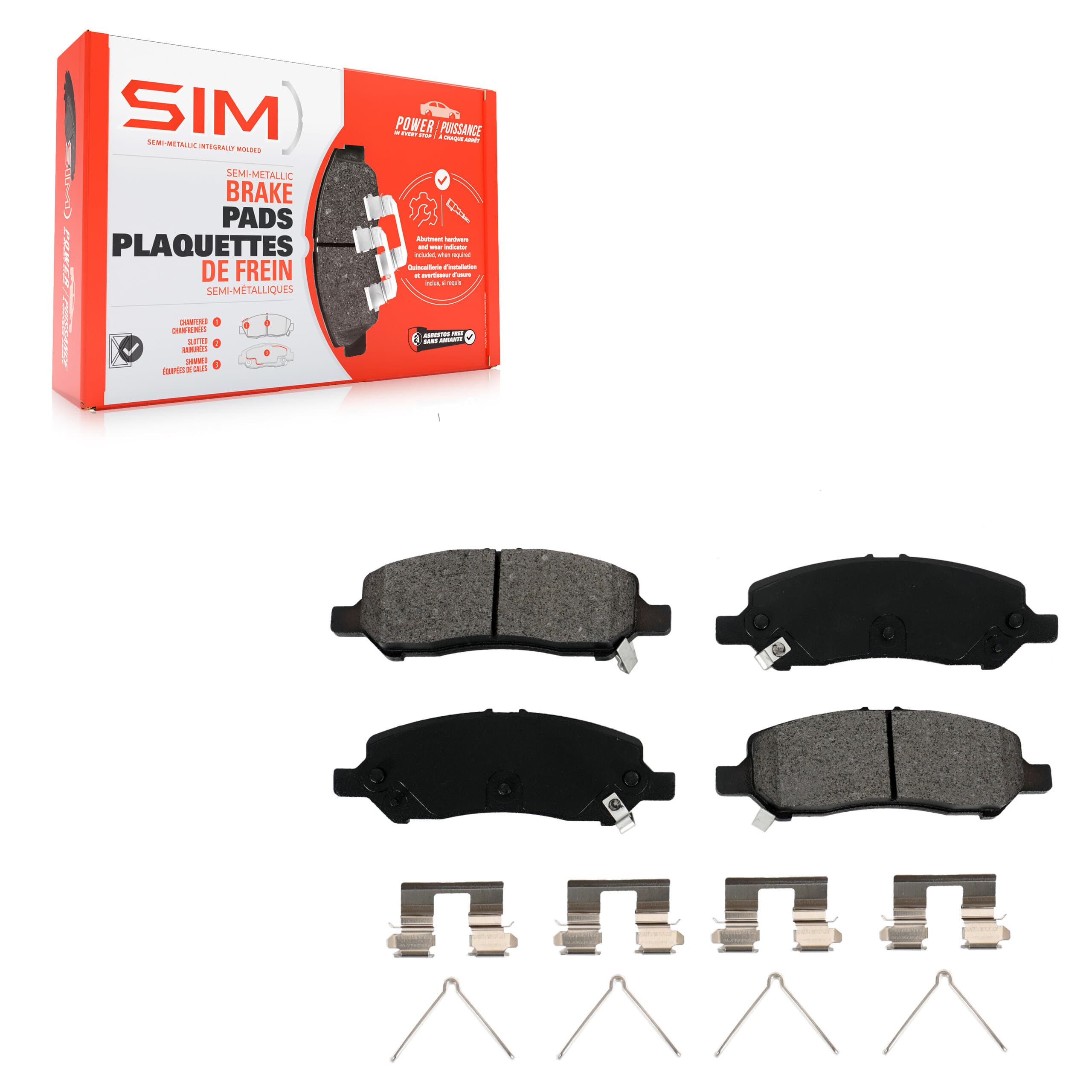 SIM - SIM-1647 - Rear Disc Brake Pad image 1