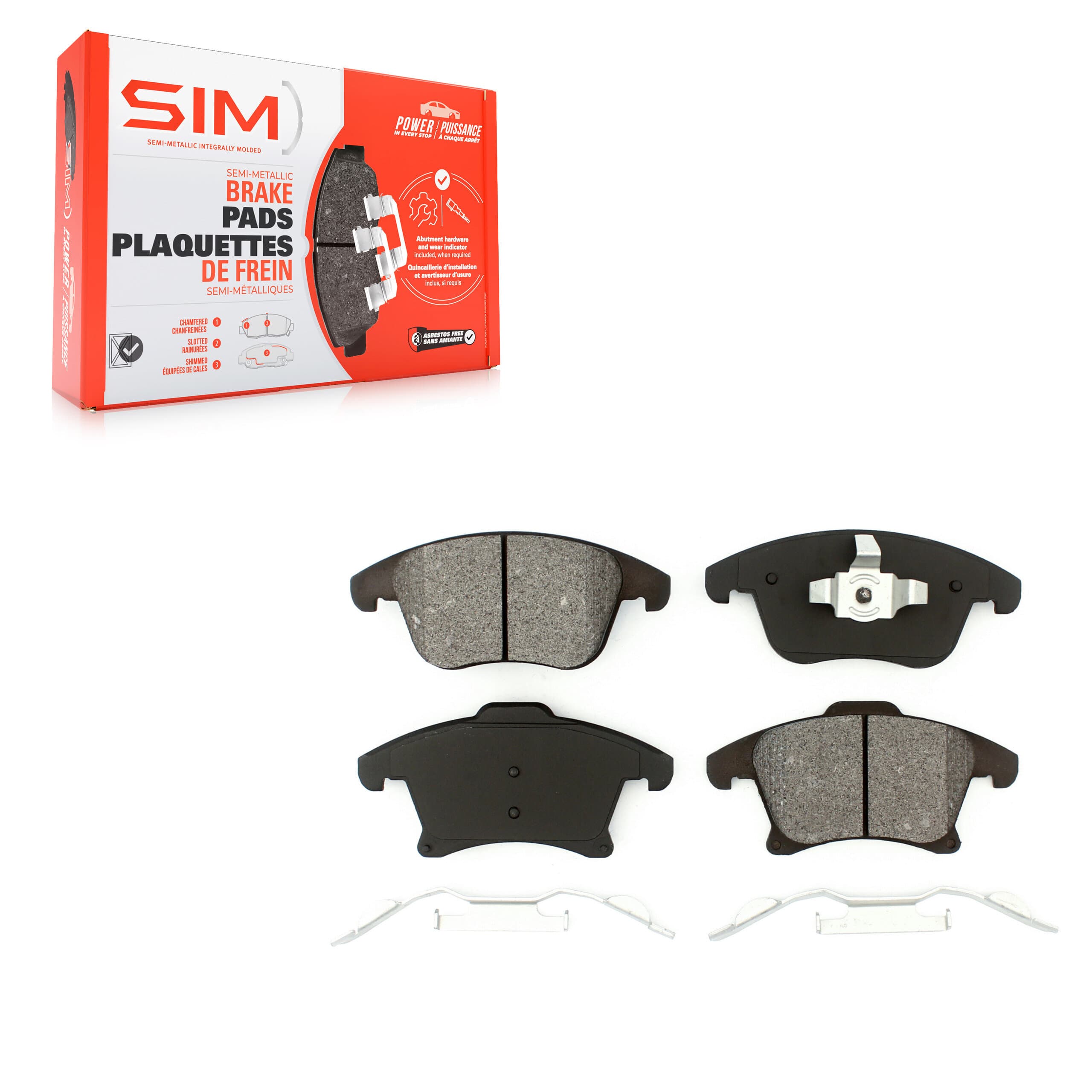 SIM - SIM-1653 - Front Disc Brake Pad image 1