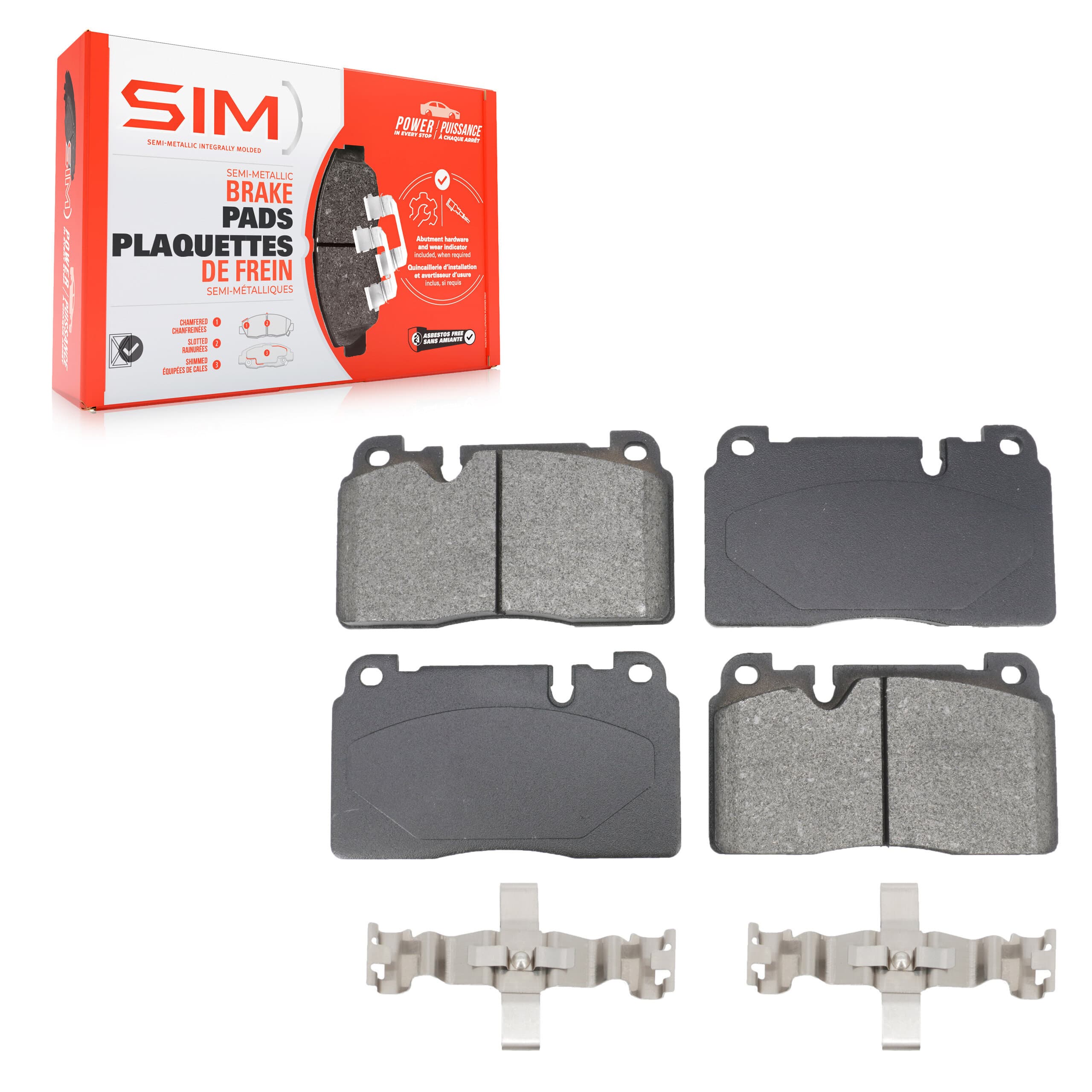 SIM - SIM-1663 - Front Disc Brake Pad image 1