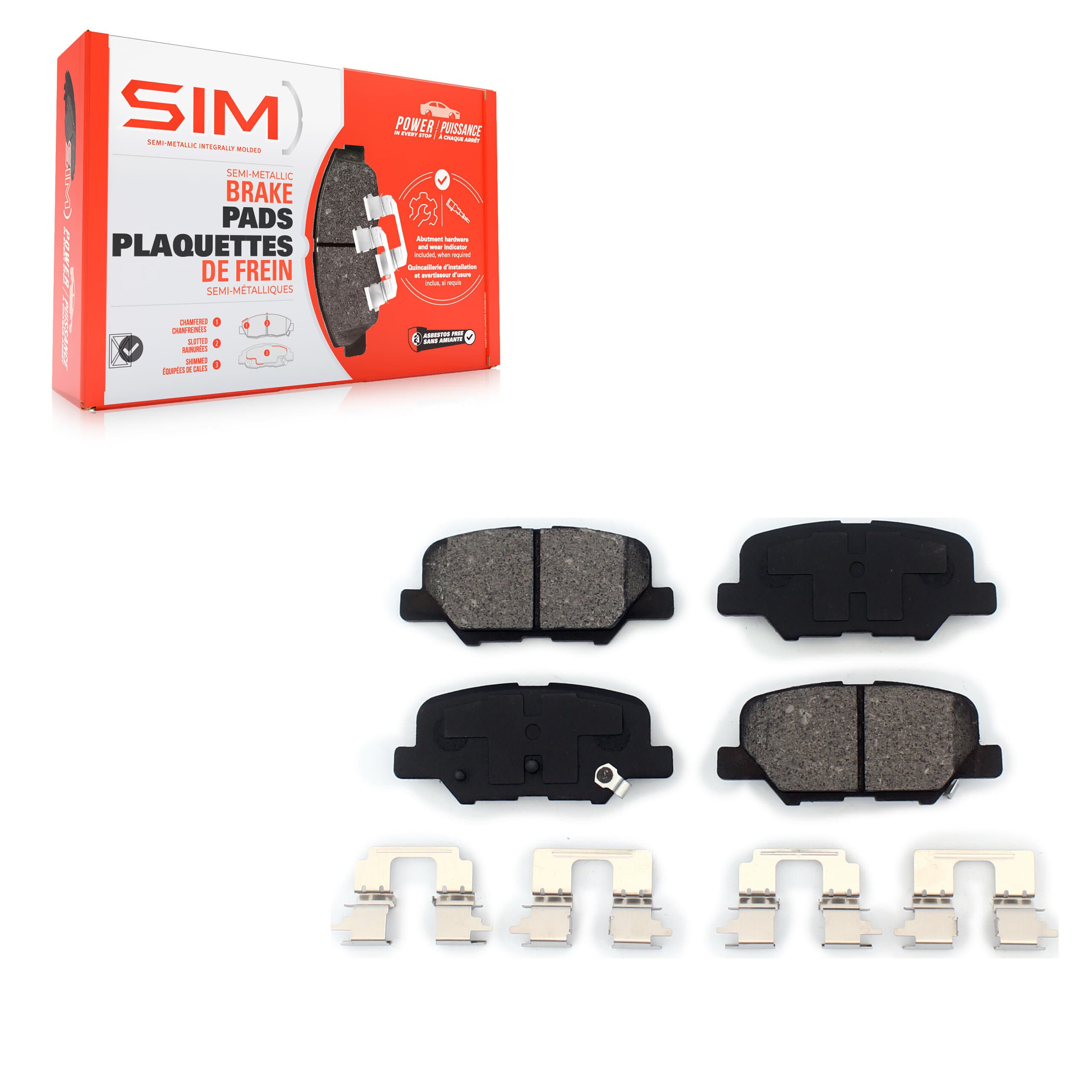 SIM - SIM-1679 - Rear Disc Brake Pad image 1