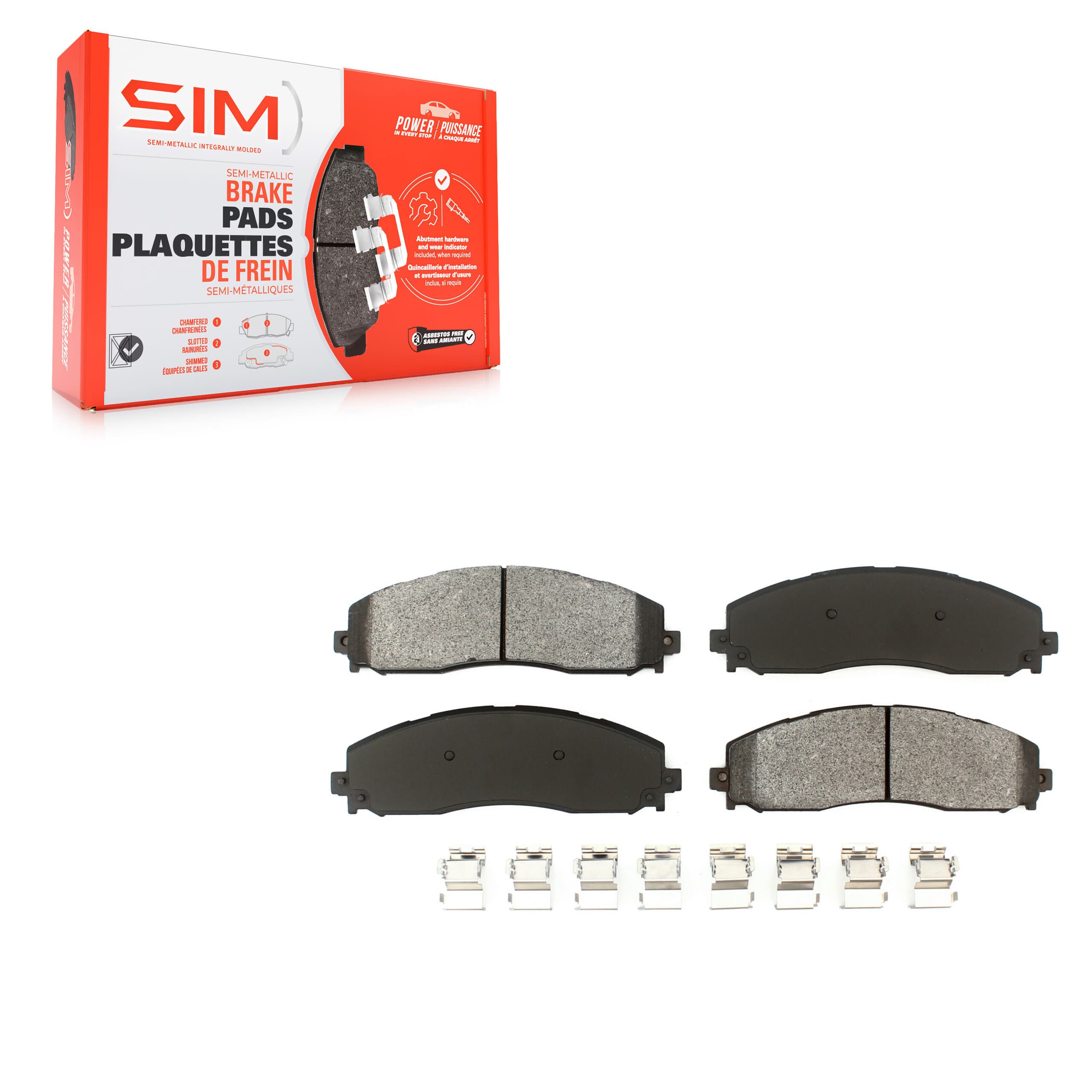 SIM - SIM-1691 - Rear Disc Brake Pad image 1