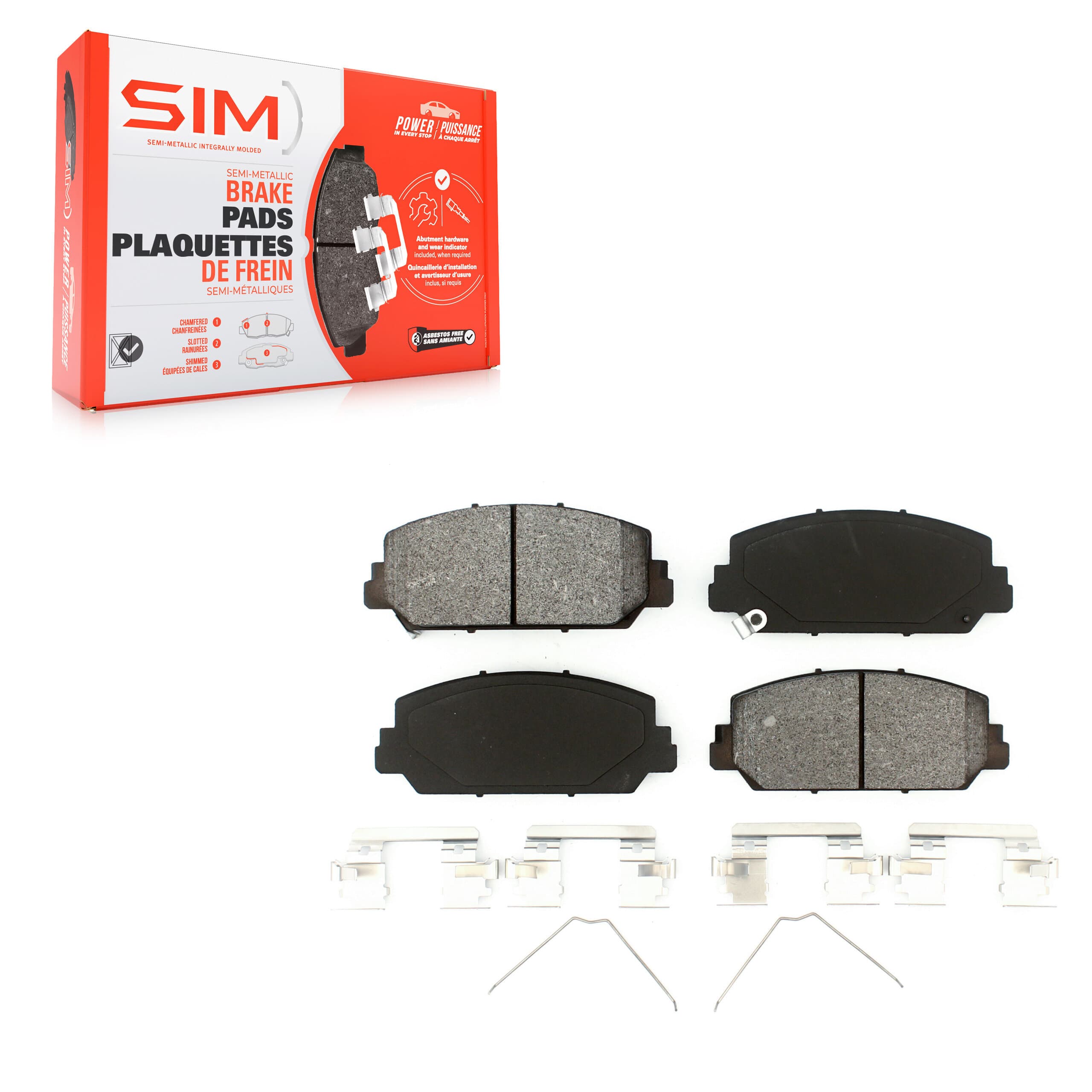 SIM - SIM-1697 - Front Disc Brake Pad image 1