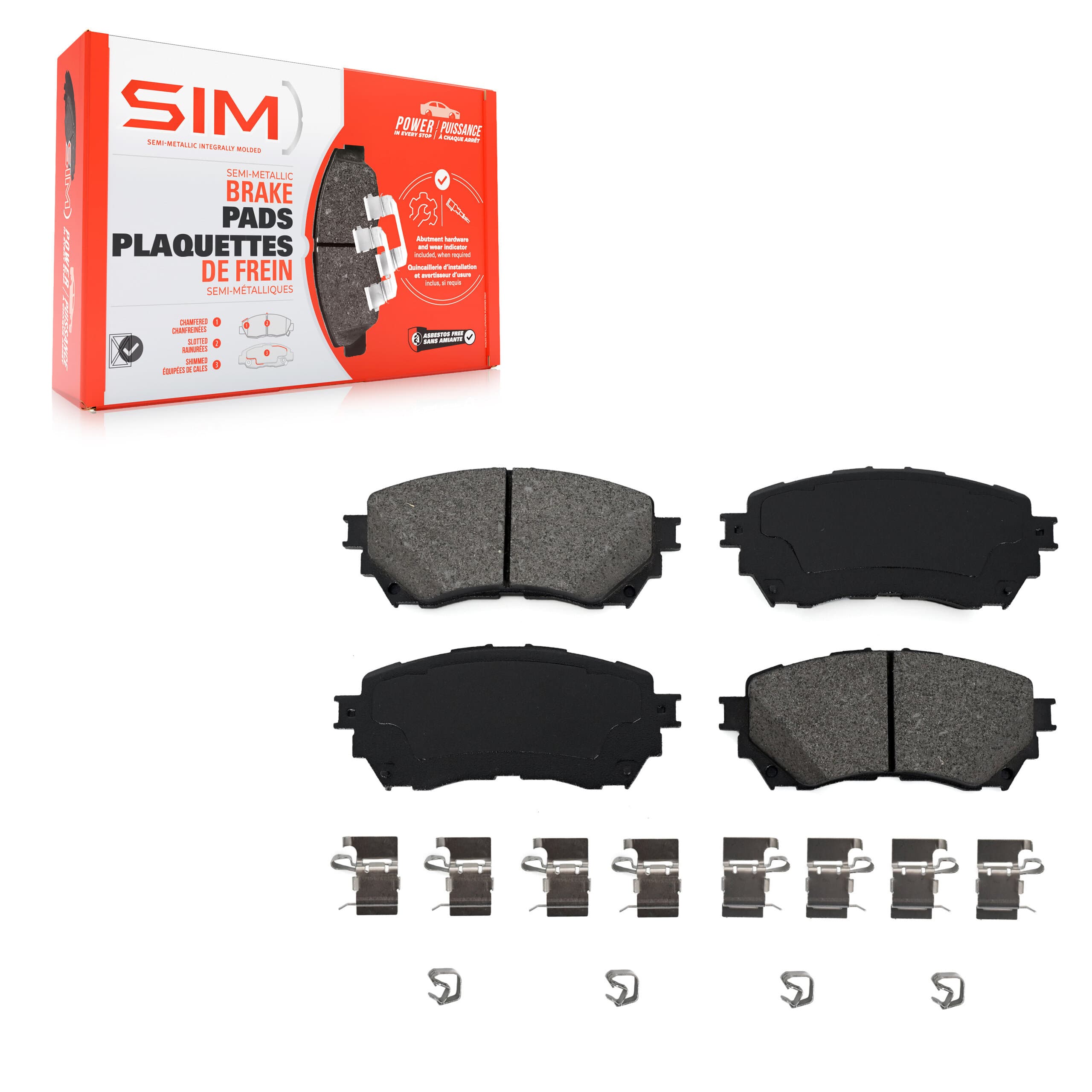 SIM - SIM-1711 - Front Disc Brake Pad image 1