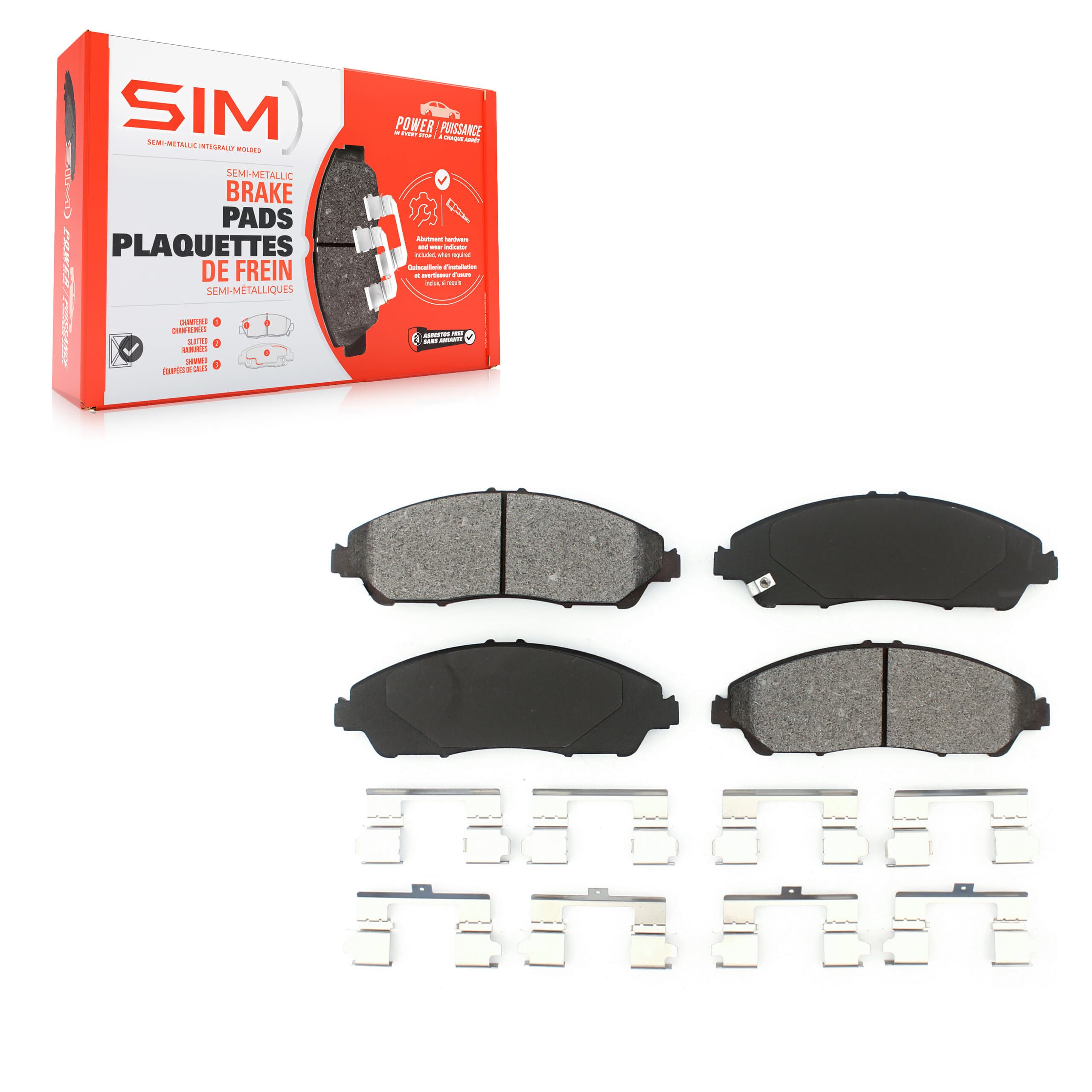 SIM - SIM-1723 - Front Disc Brake Pad image 1