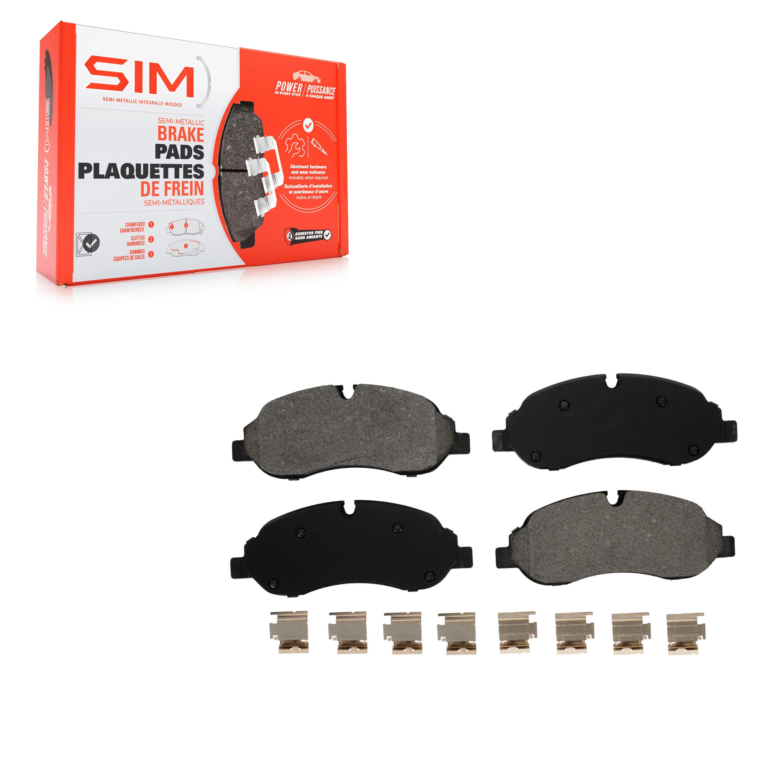 SIM - SIM-1774 - Front Disc Brake Pad image 1