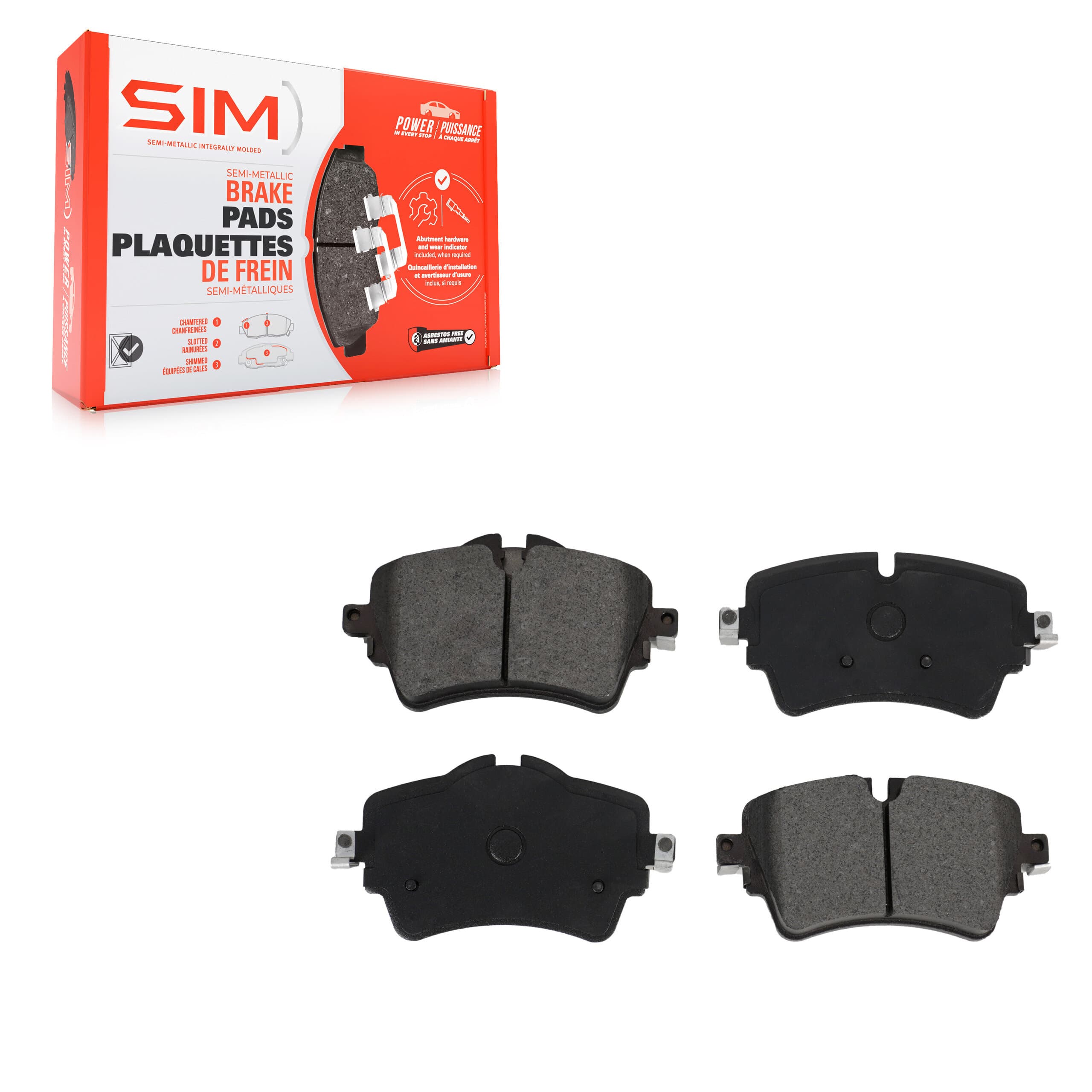 SIM - SIM-1801 - Front Disc Brake Pad image 1