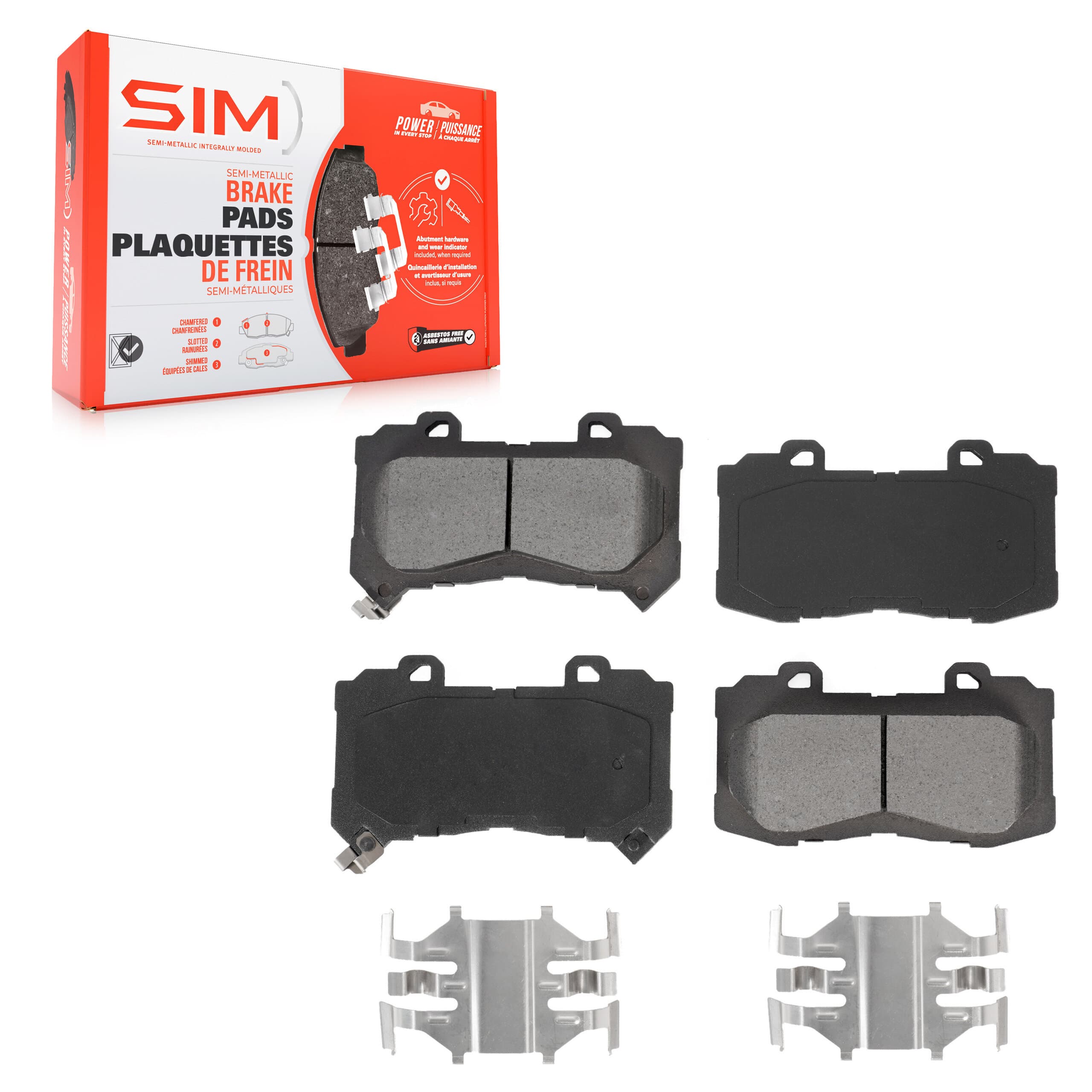 SIM - SIM-1802 - Front Disc Brake Pad image 1