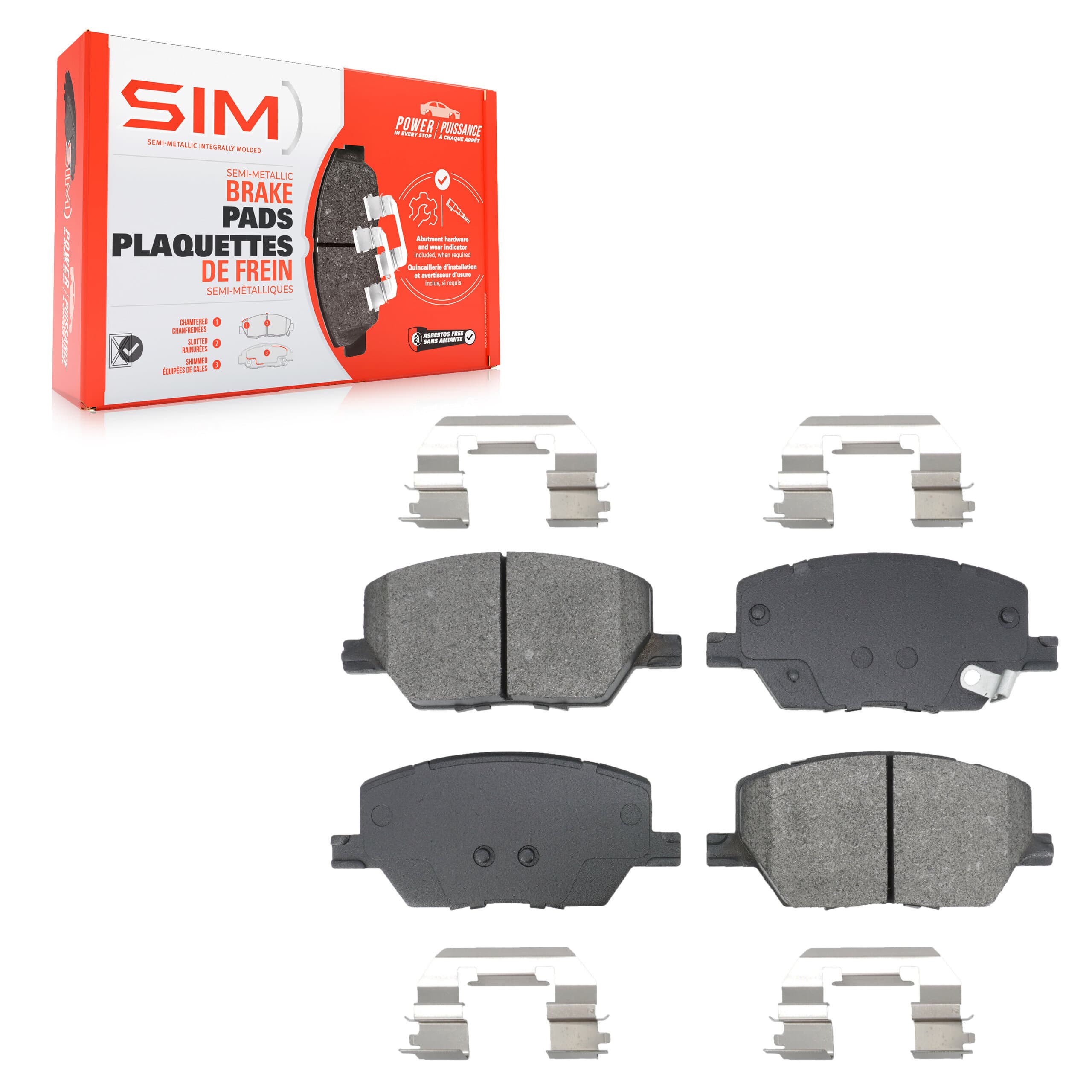 SIM - SIM-1811 - Front Disc Brake Pad image 1