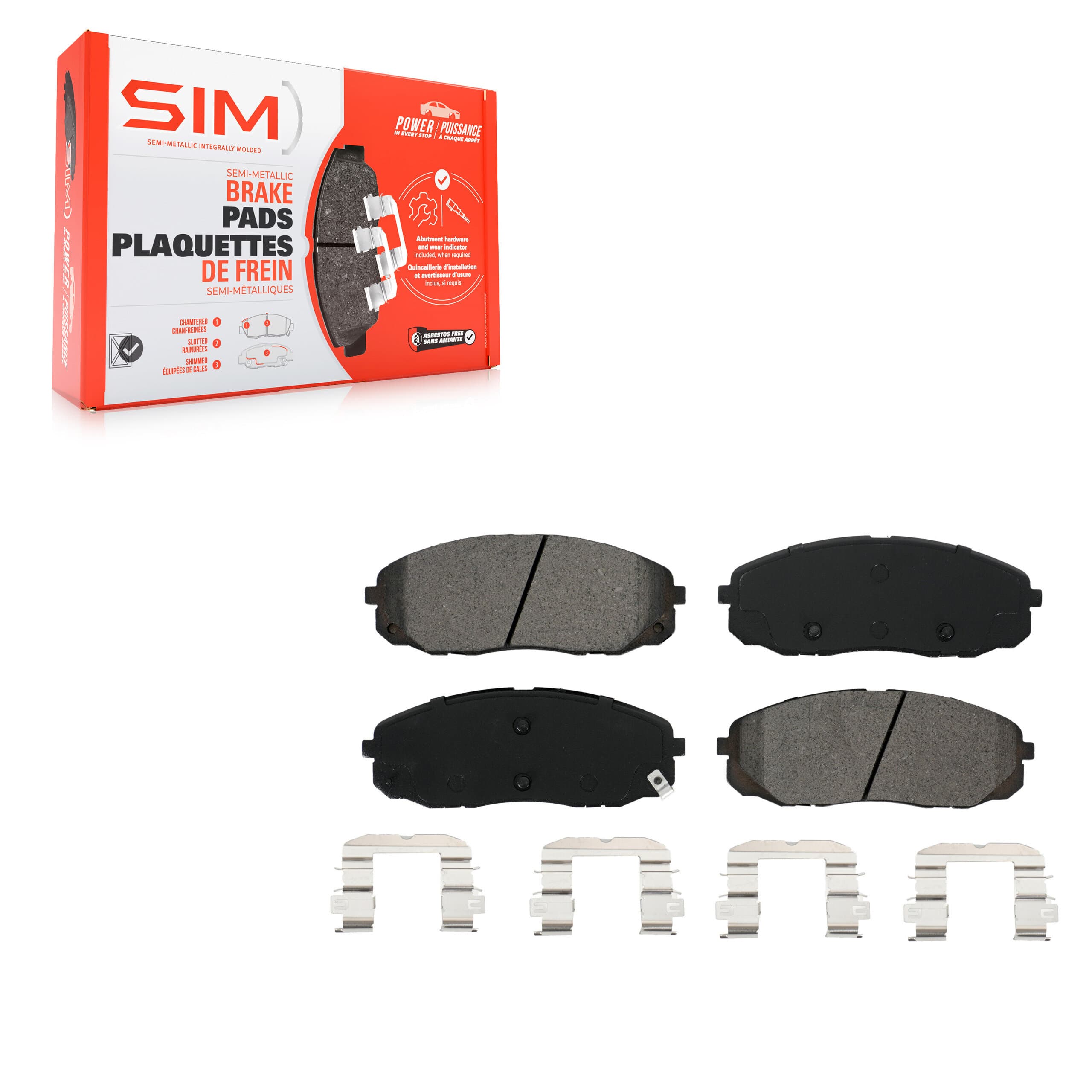 SIM - SIM-1814 - Front Disc Brake Pad image 1