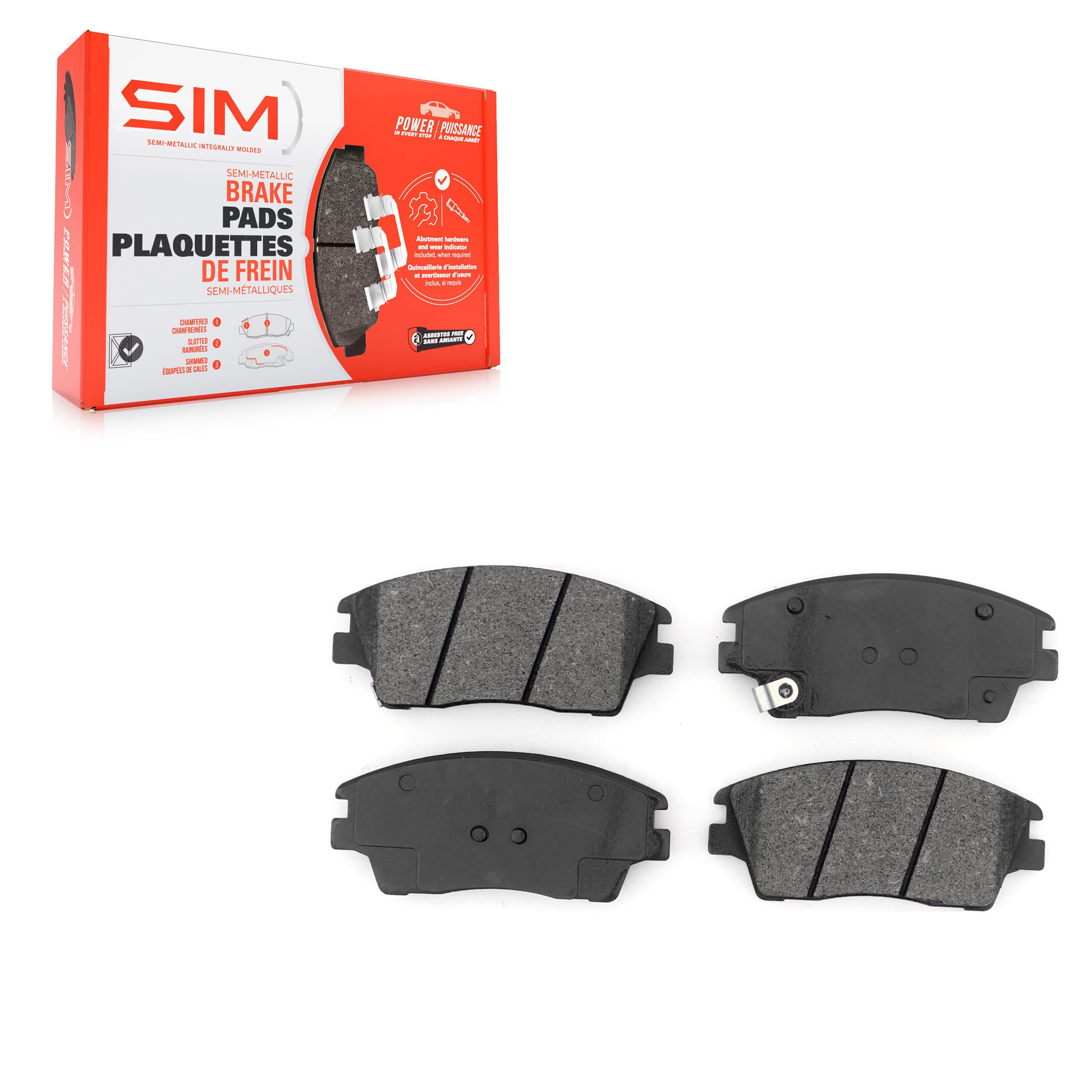 SIM - SIM-1847 - Front Disc Brake Pad image 1