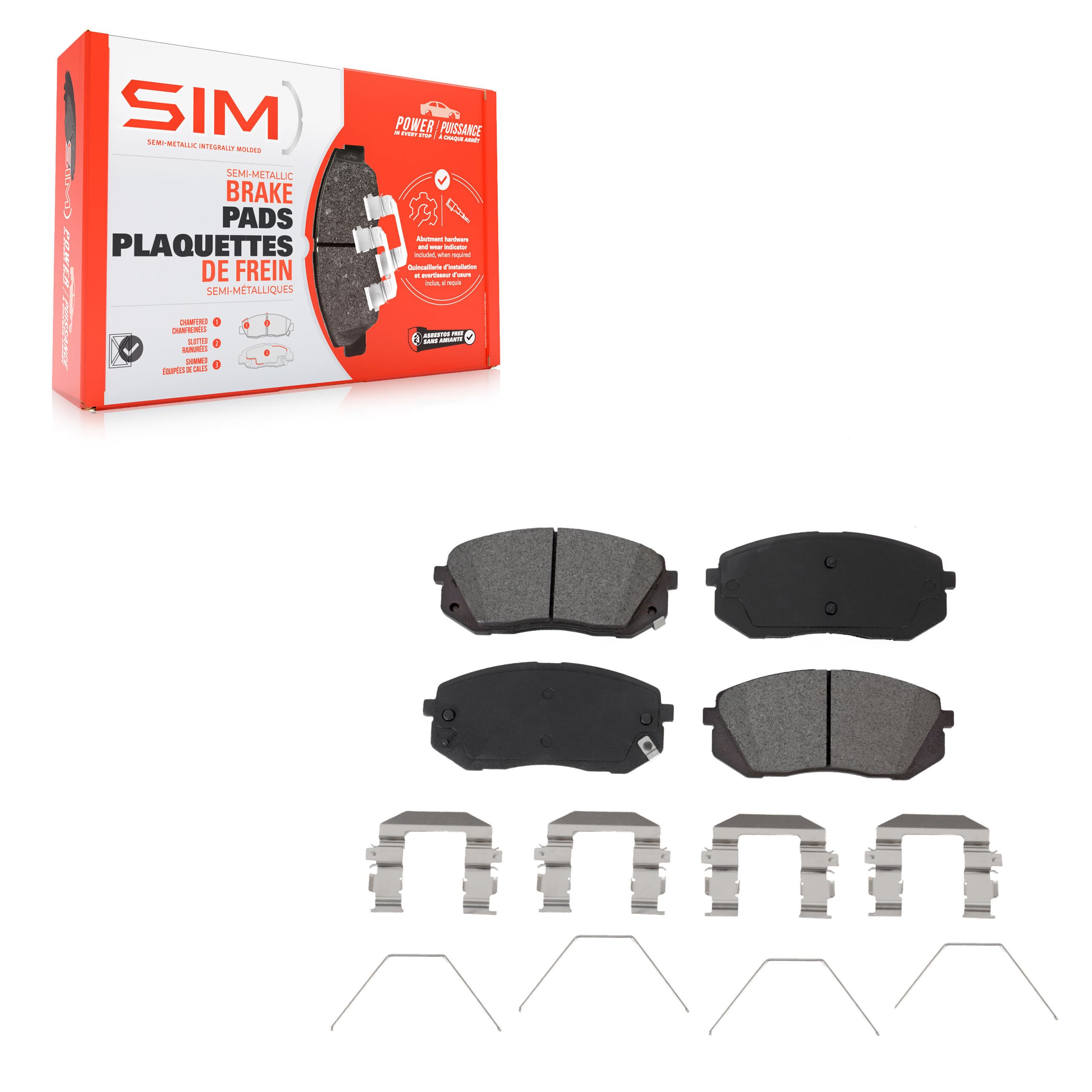 SIM - SIM-1855 - Front Disc Brake Pad image 1