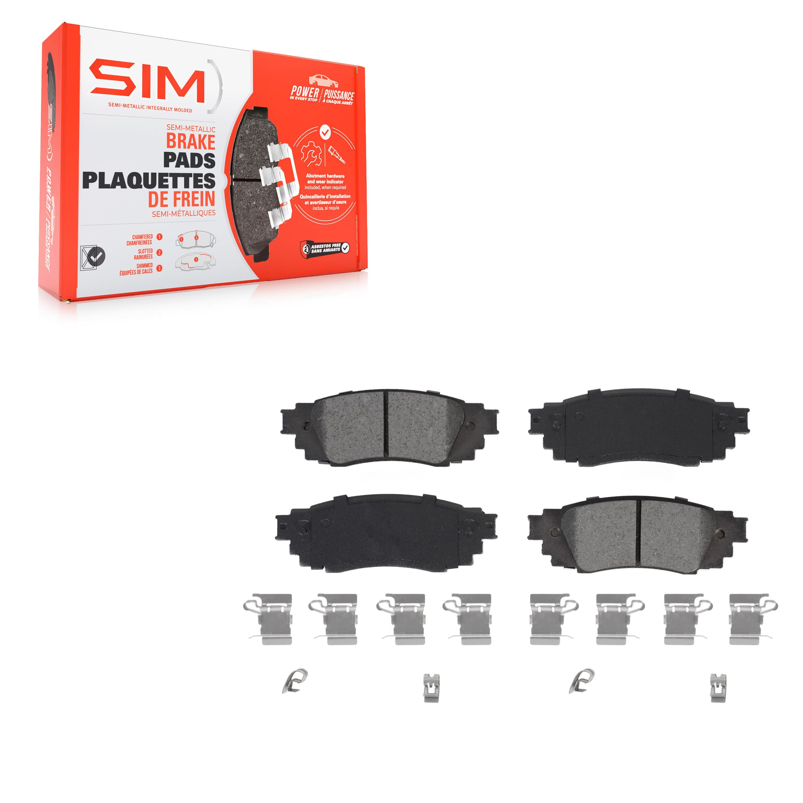 SIM - SIM-1879 - Rear Disc Brake Pad image 1