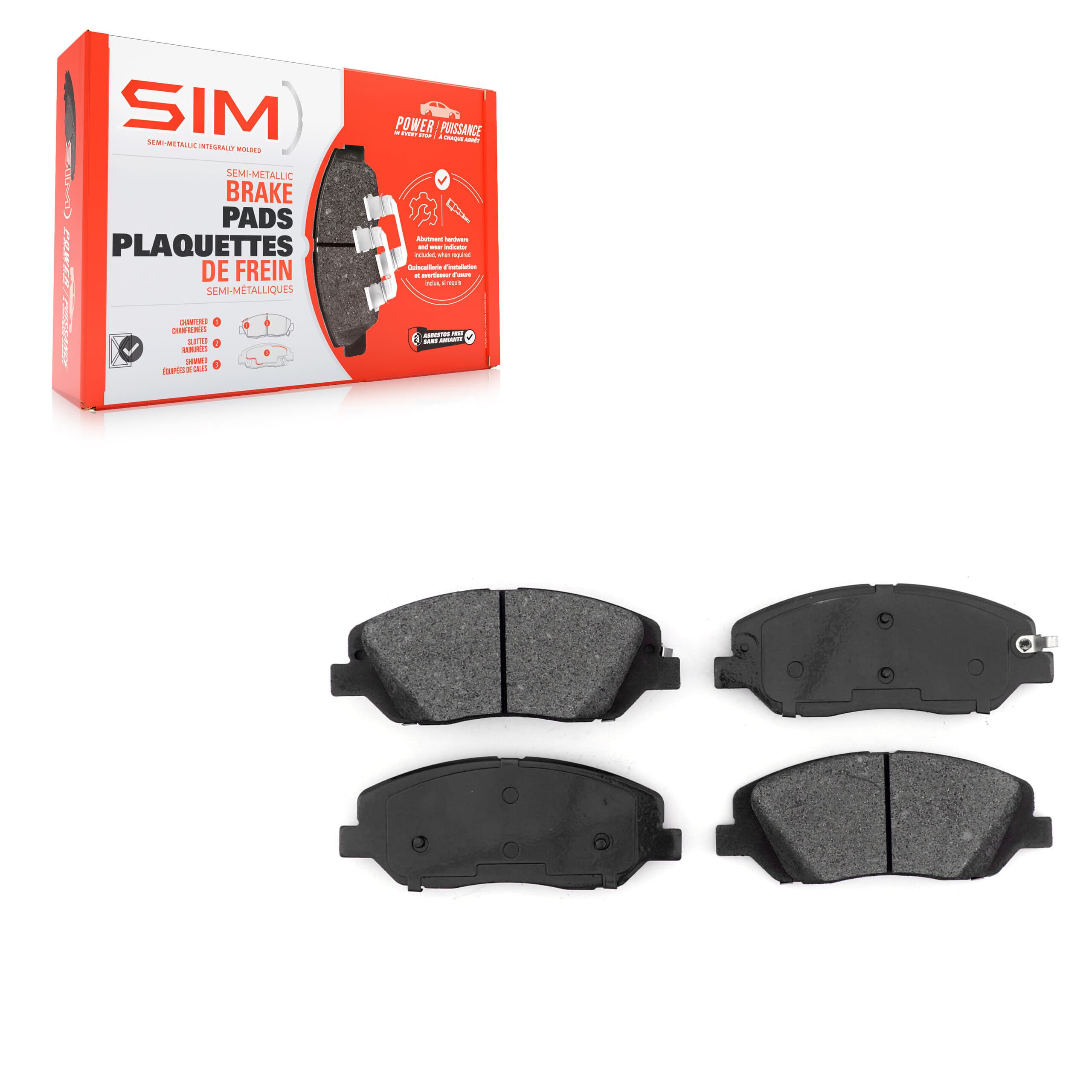 SIM - SIM-1917 - Front Disc Brake Pad image 1