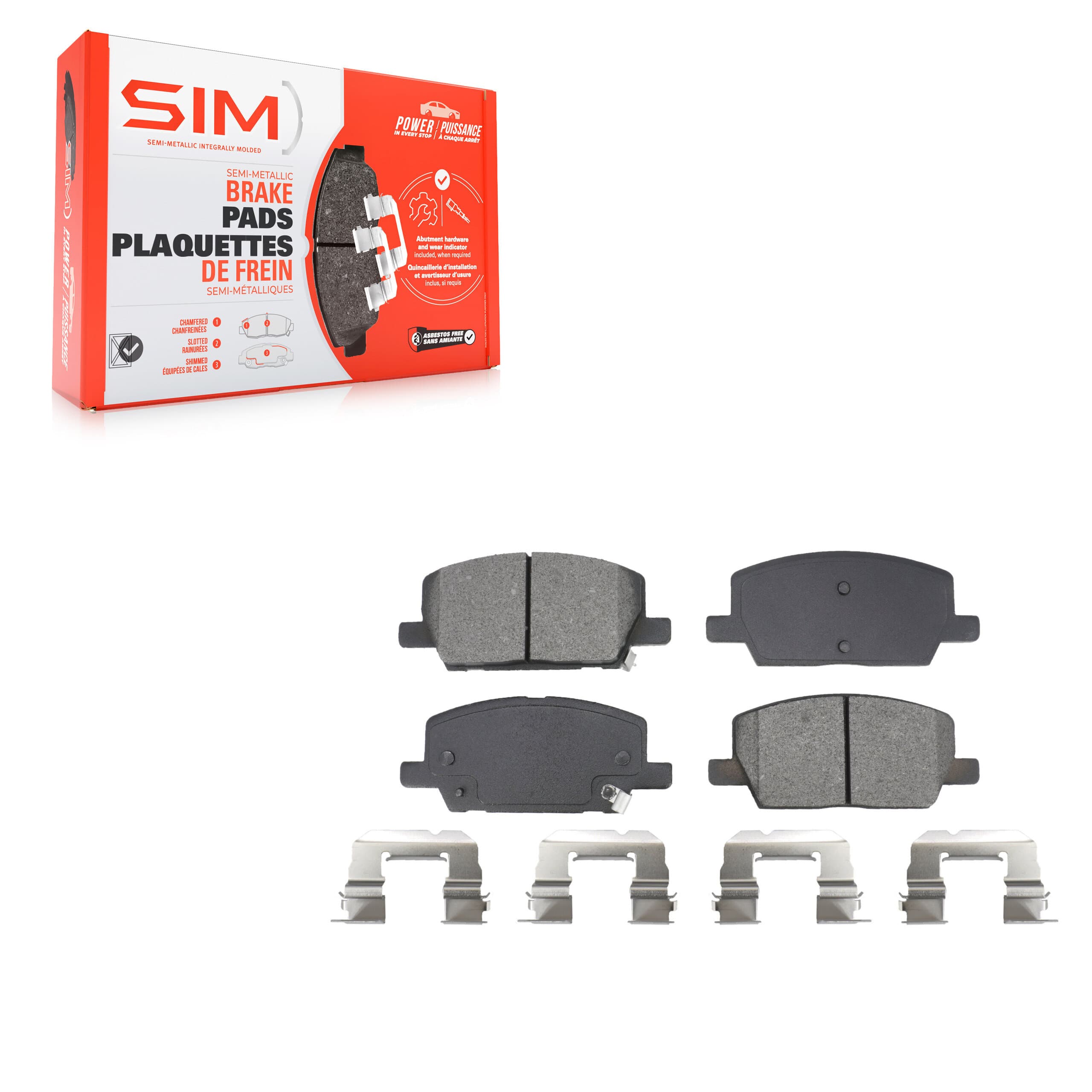 SIM - SIM-2019 - Front Disc Brake Pad image 1