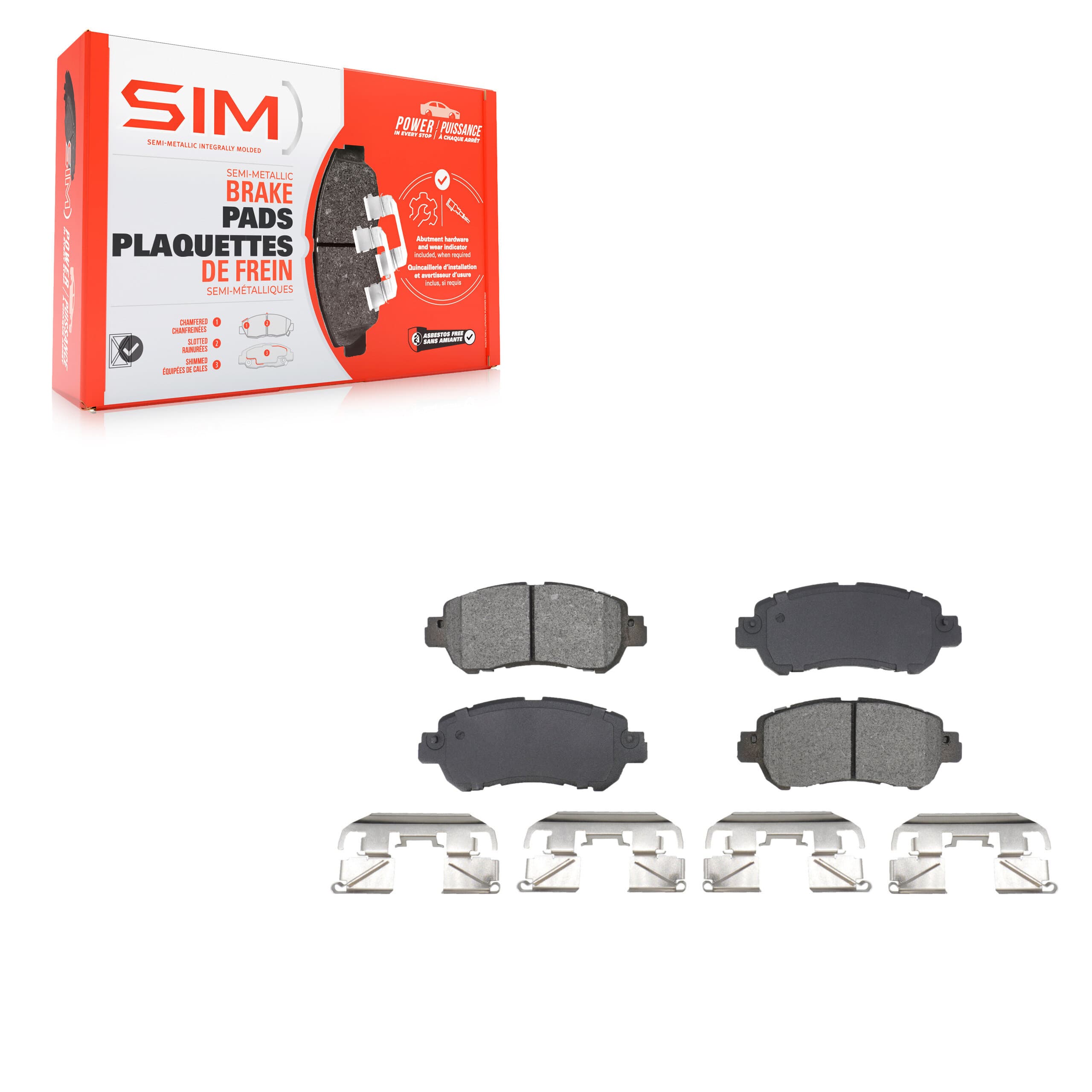 SIM - SIM-2038 - Front Disc Brake Pad image 1