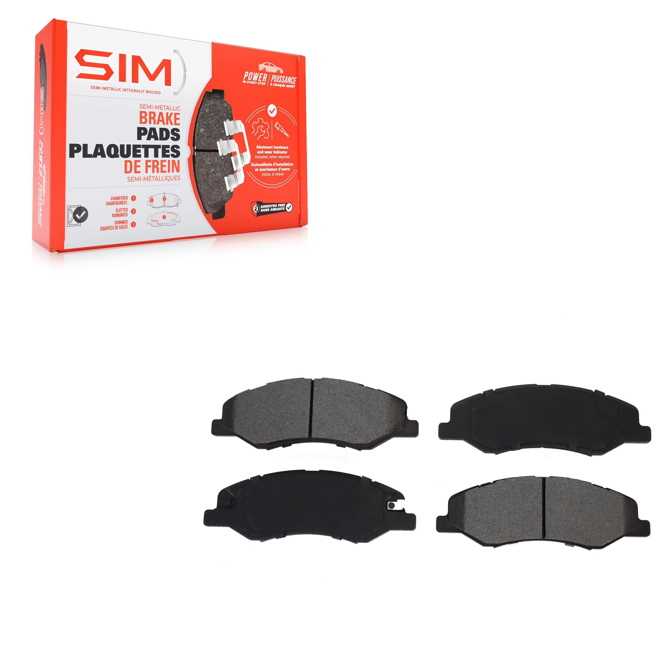 SIM - SIM-2089 - Front Disc Brake Pad image 1