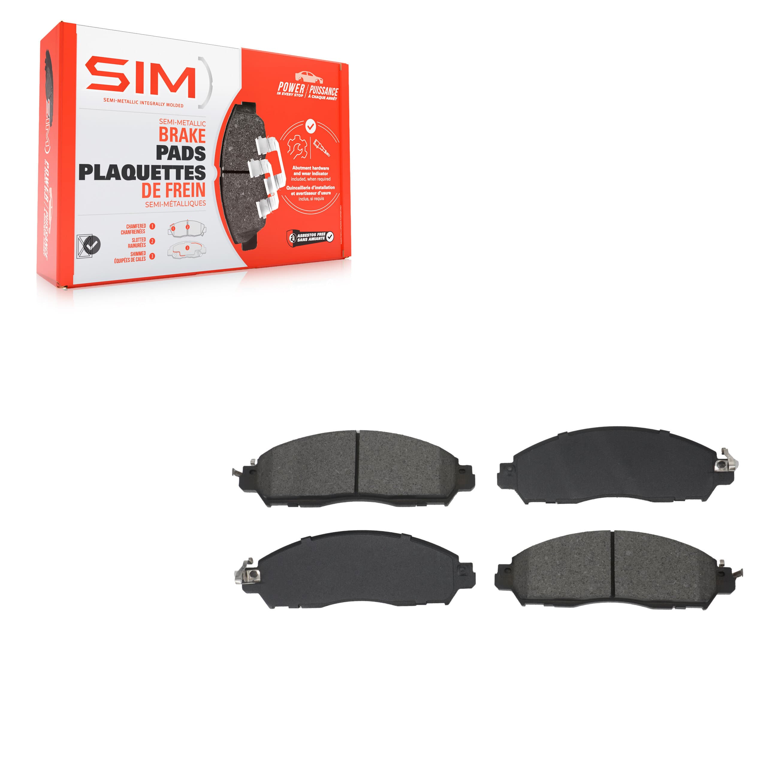 SIM - SIM-2138 - Front Disc Brake Pad image 1