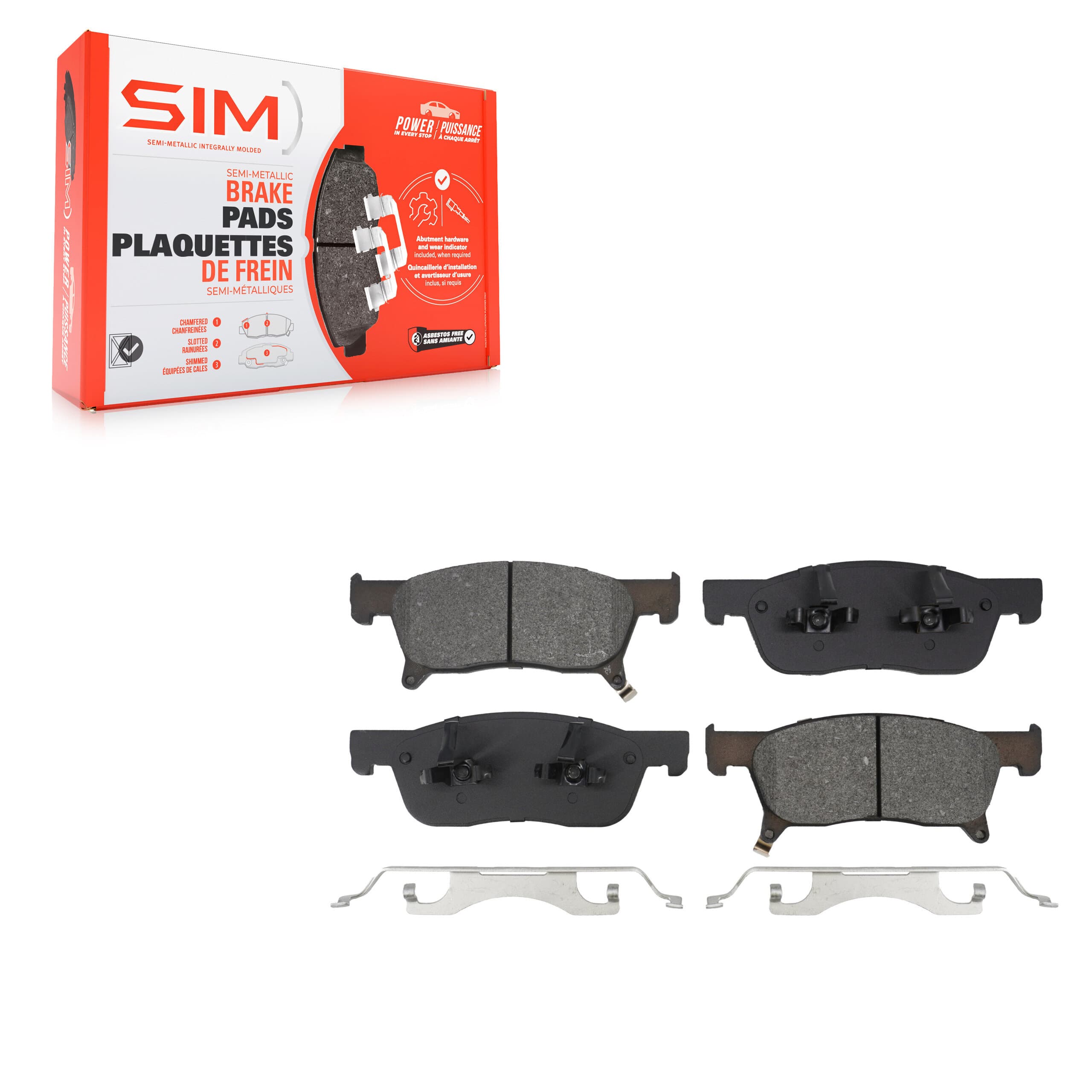 SIM - SIM-2170 - Front Disc Brake Pad image 1