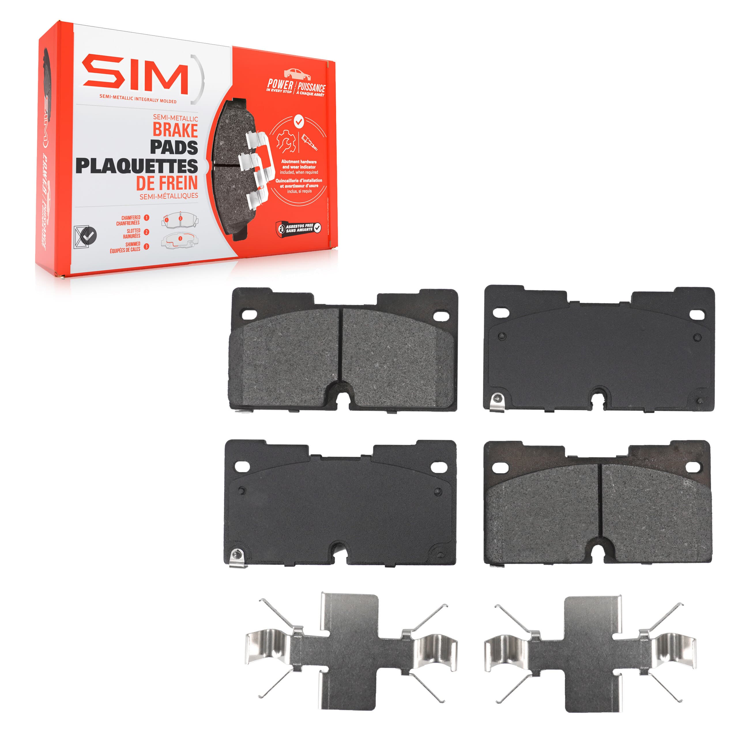 SIM - SIM-2173 - Front Disc Brake Pad image 1