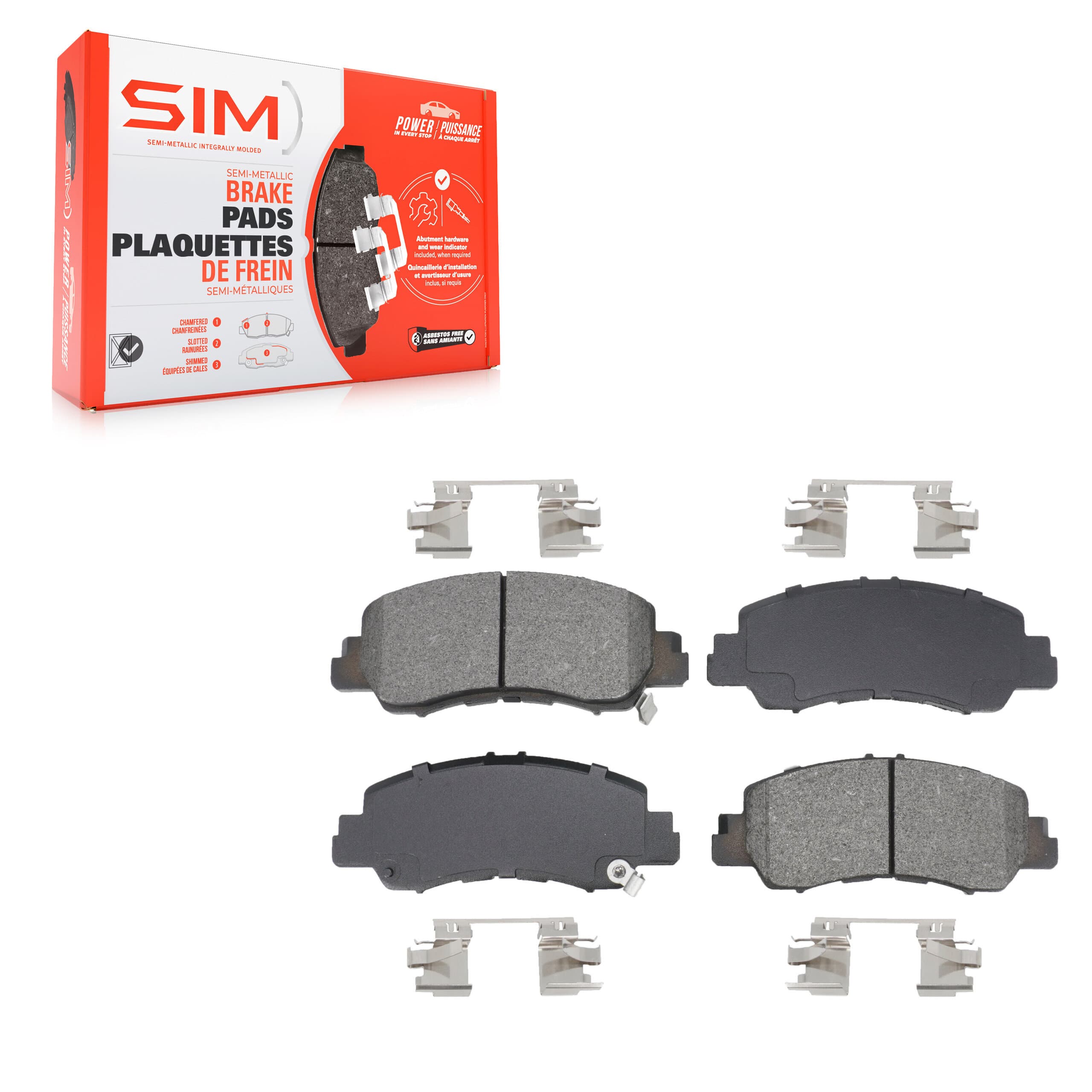 SIM - SIM-2178 - Front Disc Brake Pad image 1