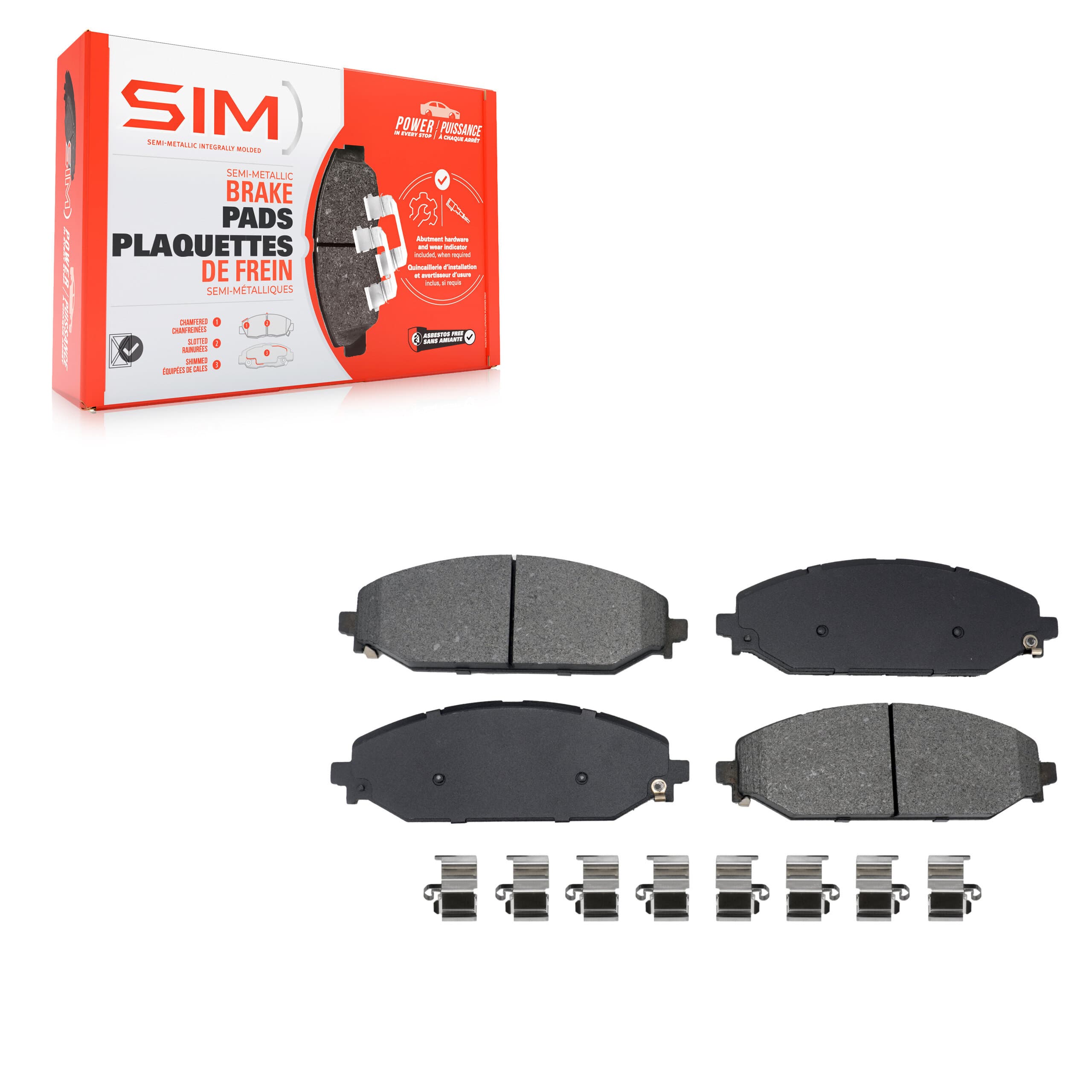 SIM - SIM-2179 - Front Disc Brake Pad image 1