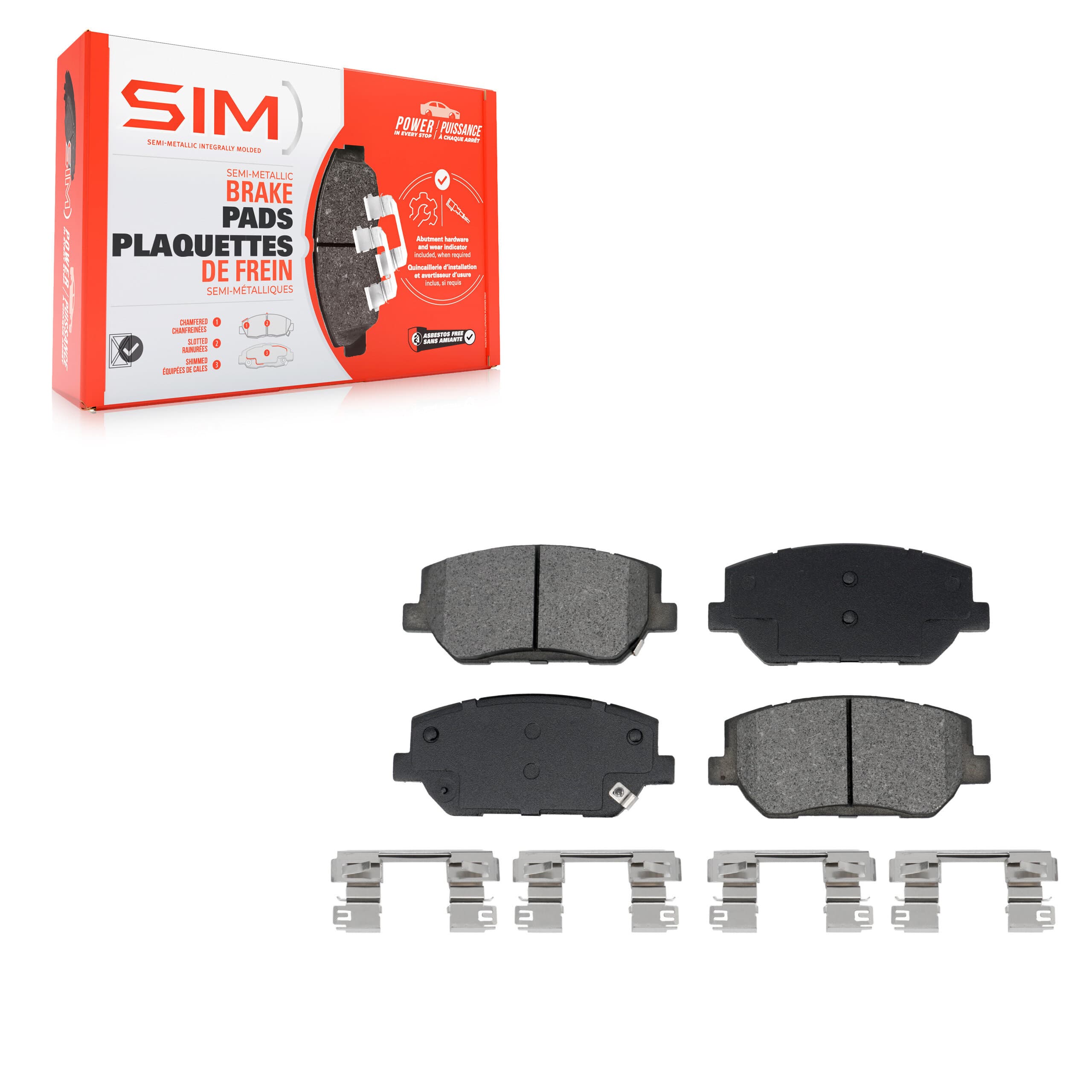SIM - SIM-2198 - Front Disc Brake Pad image 1