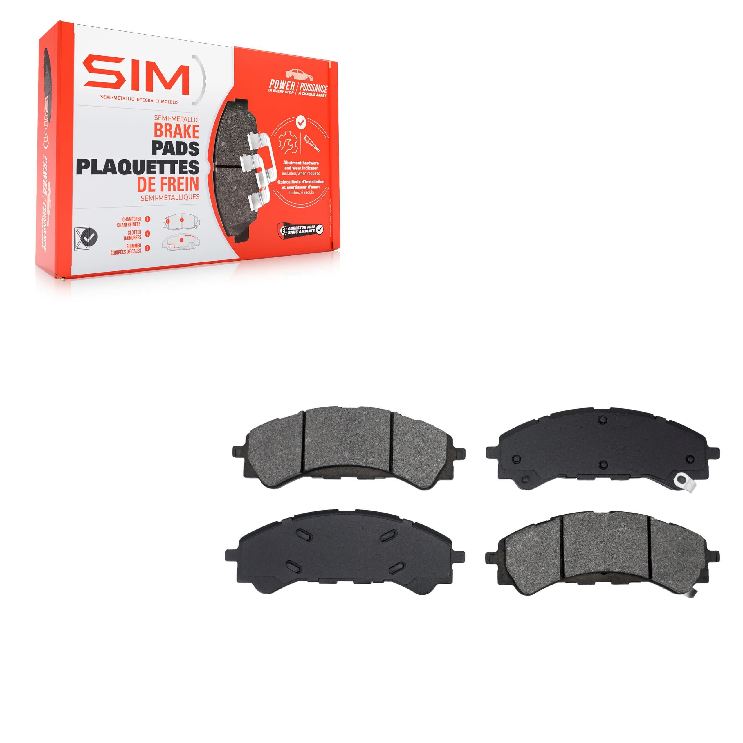 SIM - SIM-2216 - Front Disc Brake Pad image 1