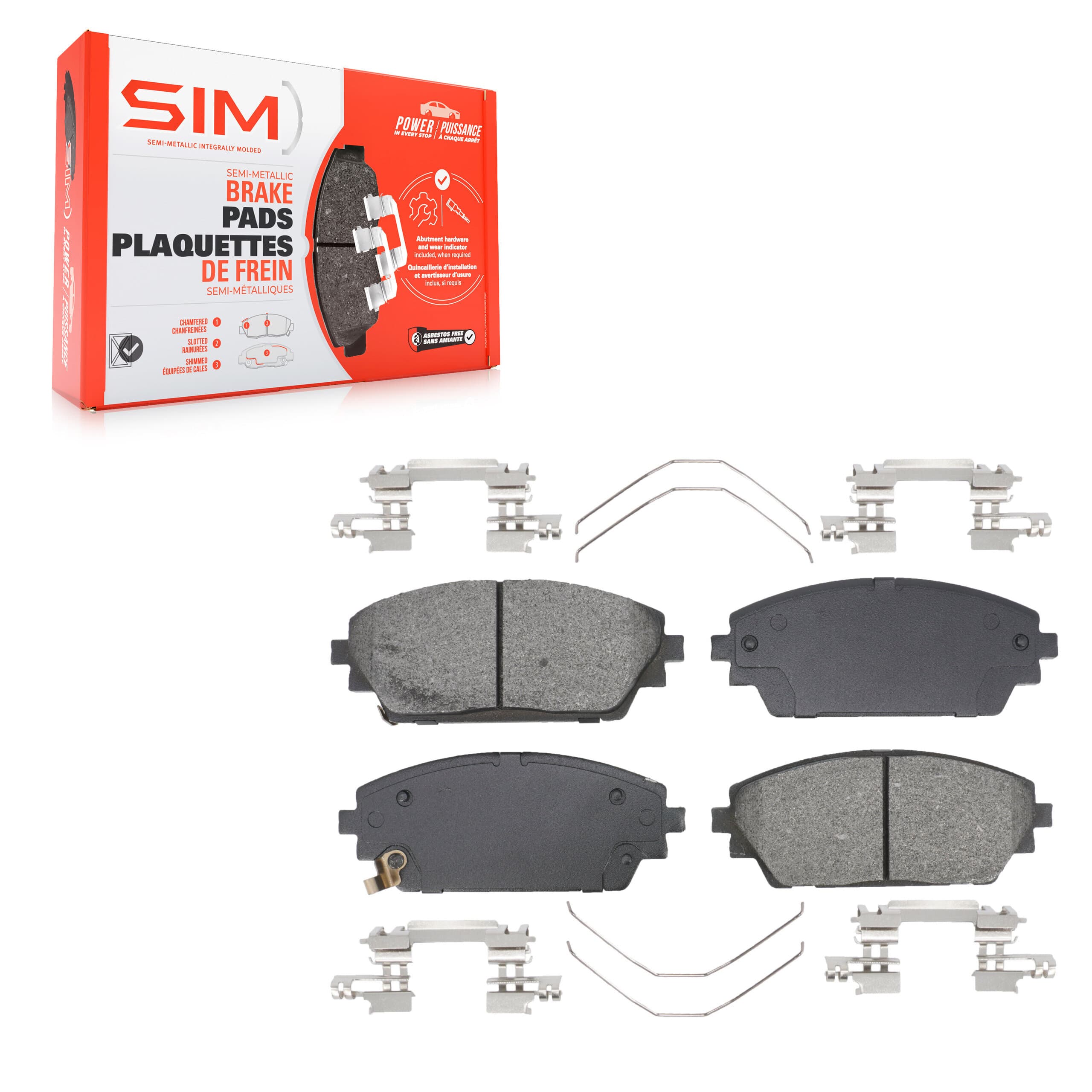 SIM - SIM-2218 - Front Disc Brake Pad image 1
