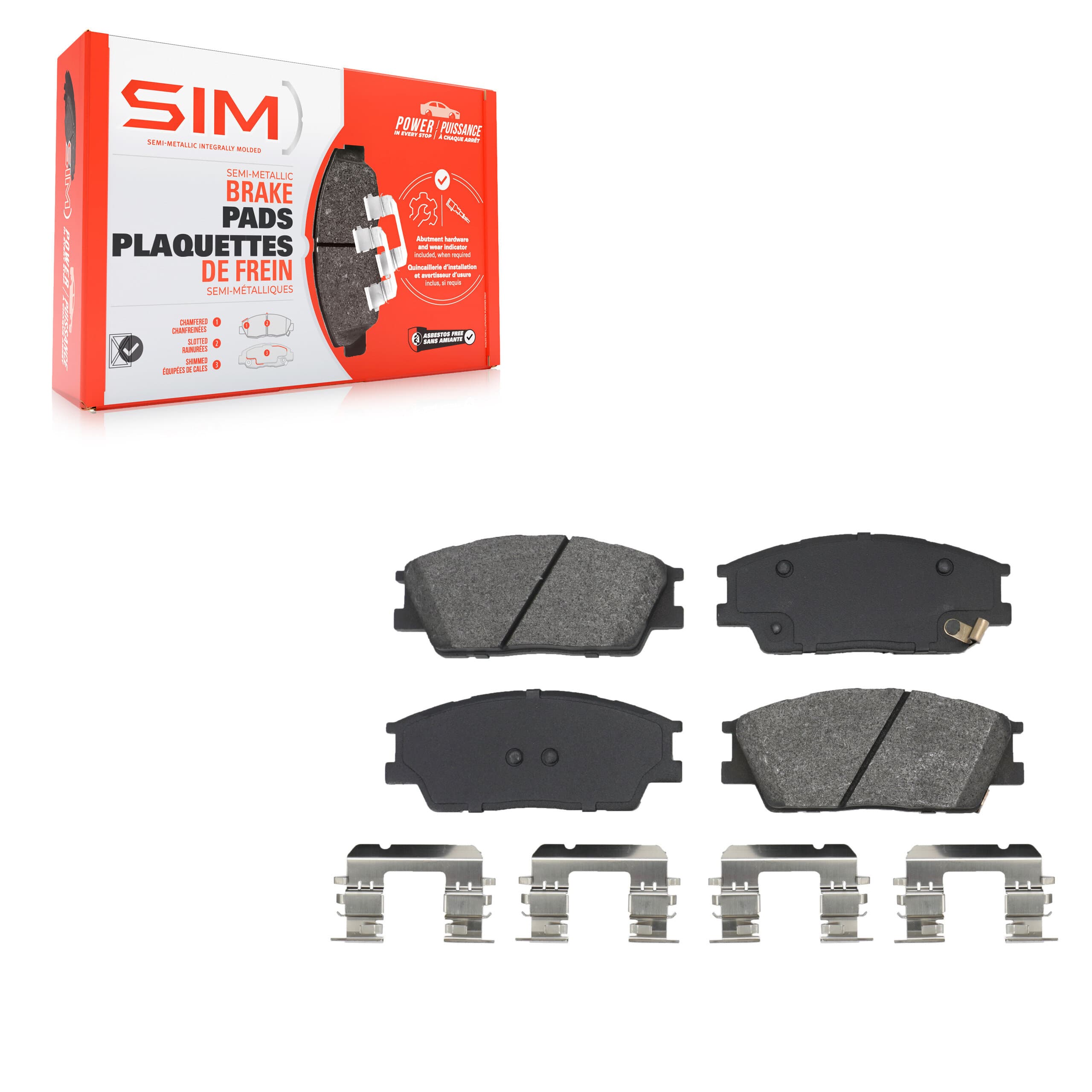 SIM - SIM-2285 - Front Disc Brake Pad image 1