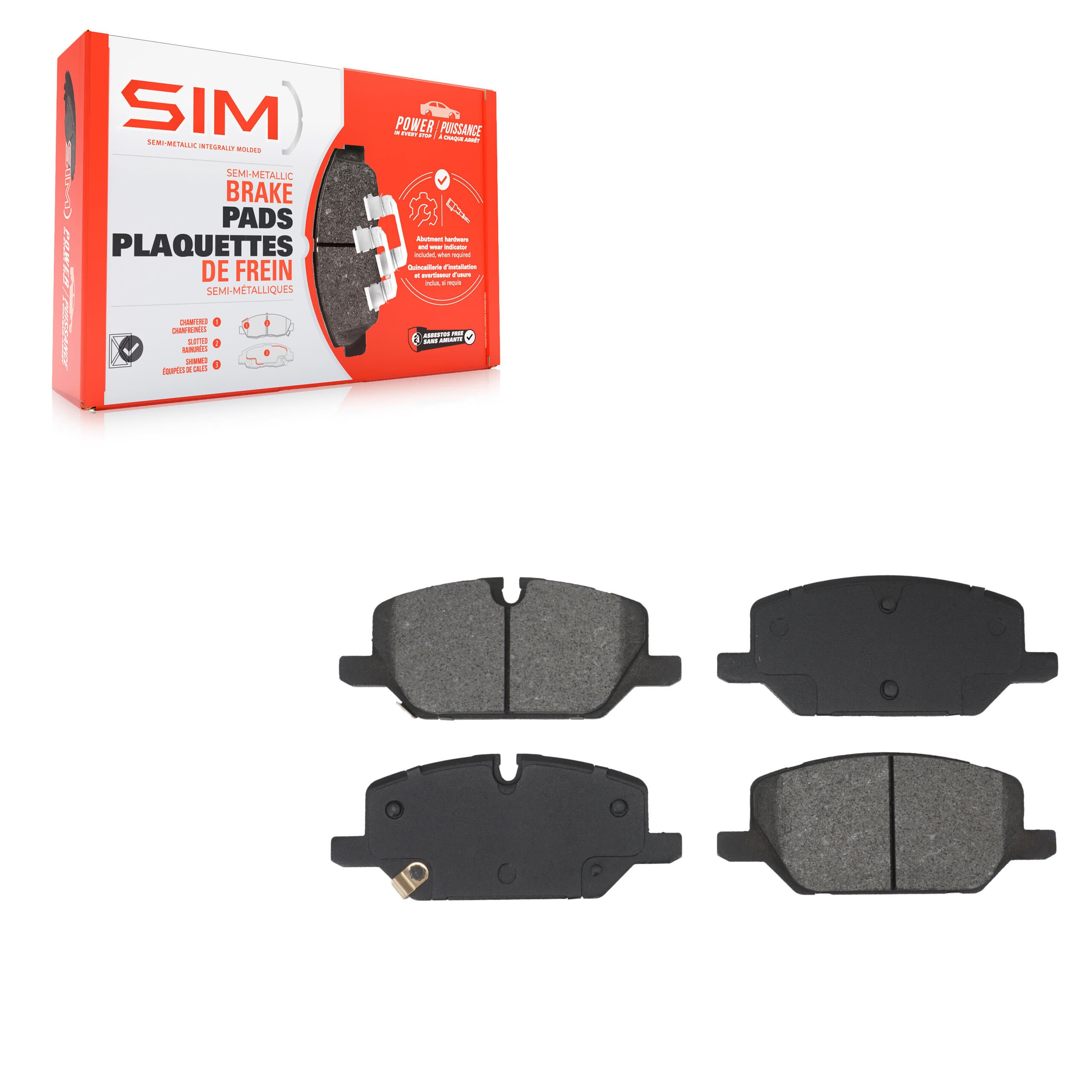 SIM - SIM-2314 - Front Disc Brake Pad image 1