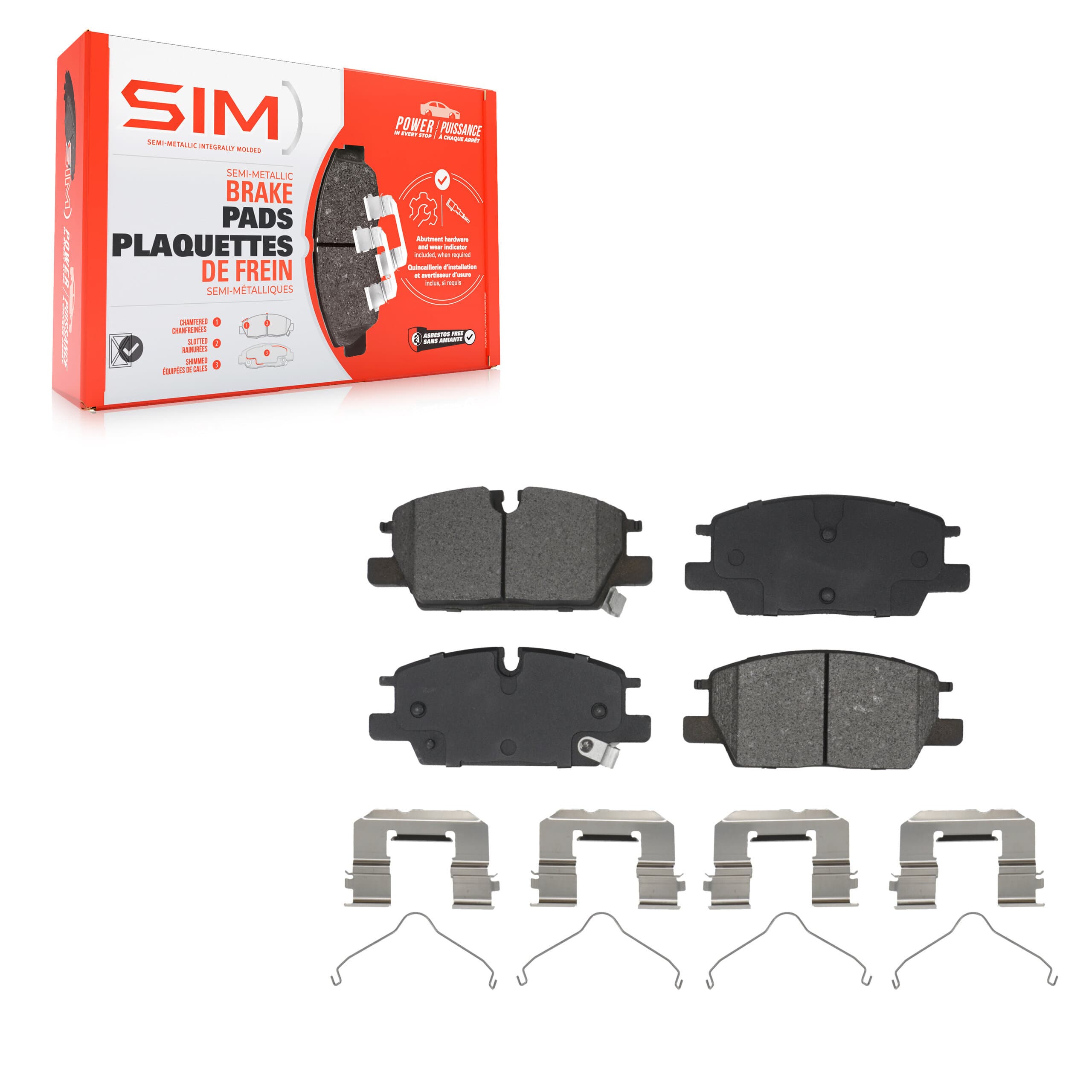 SIM - SIM-2345 - Front Disc Brake Pad image 1