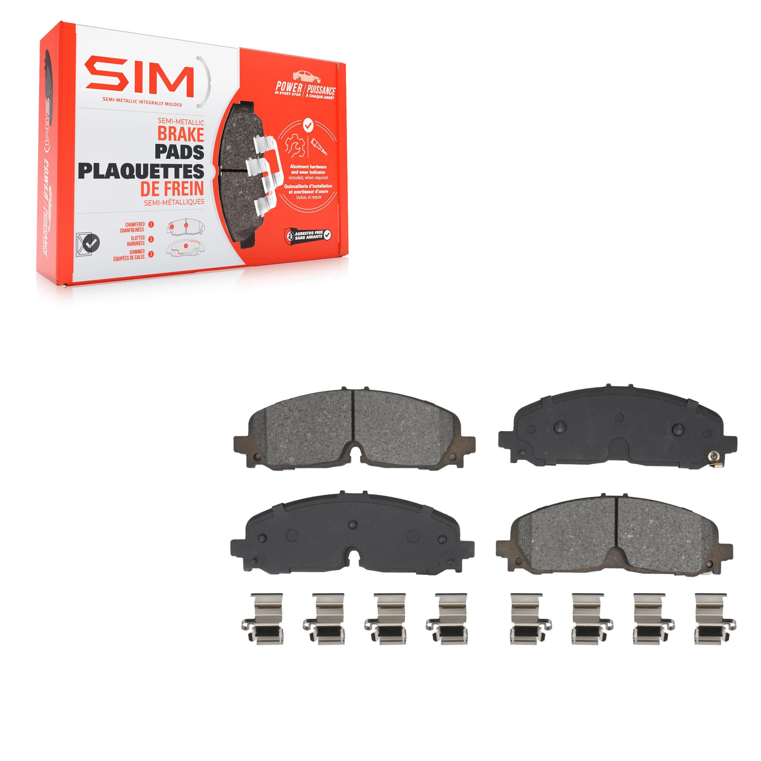SIM - SIM-2371 - Front Disc Brake Pad image 1